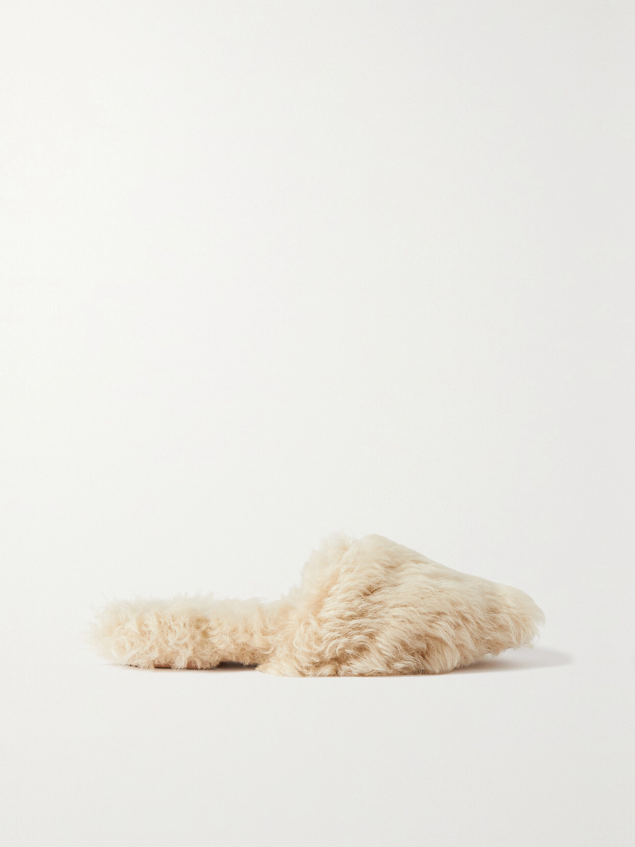 Olivia von Halle - Contessa Merino Wool Slippers - Cream