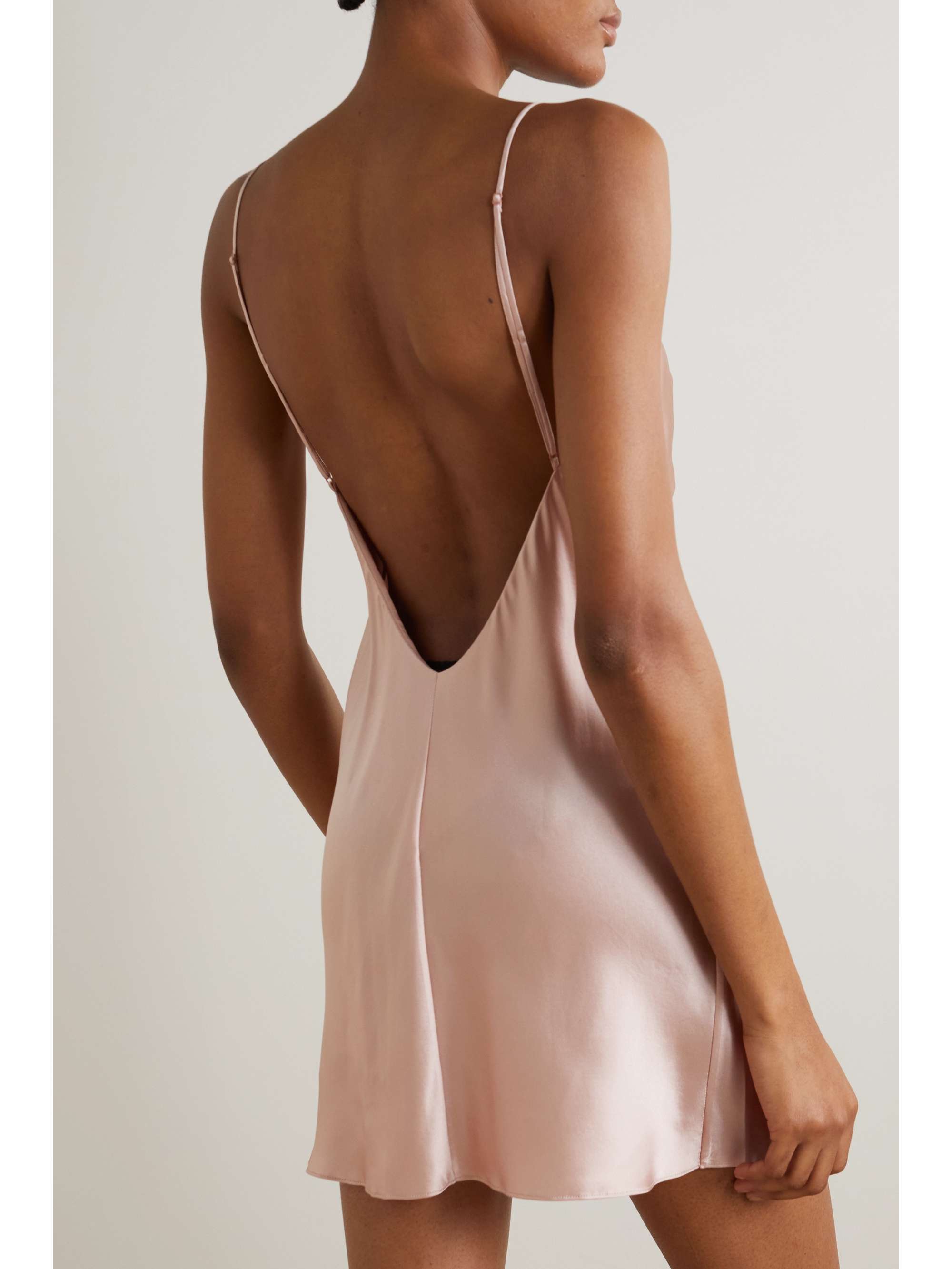 OLIVIA VON HALLE Xena silk-satin chemise