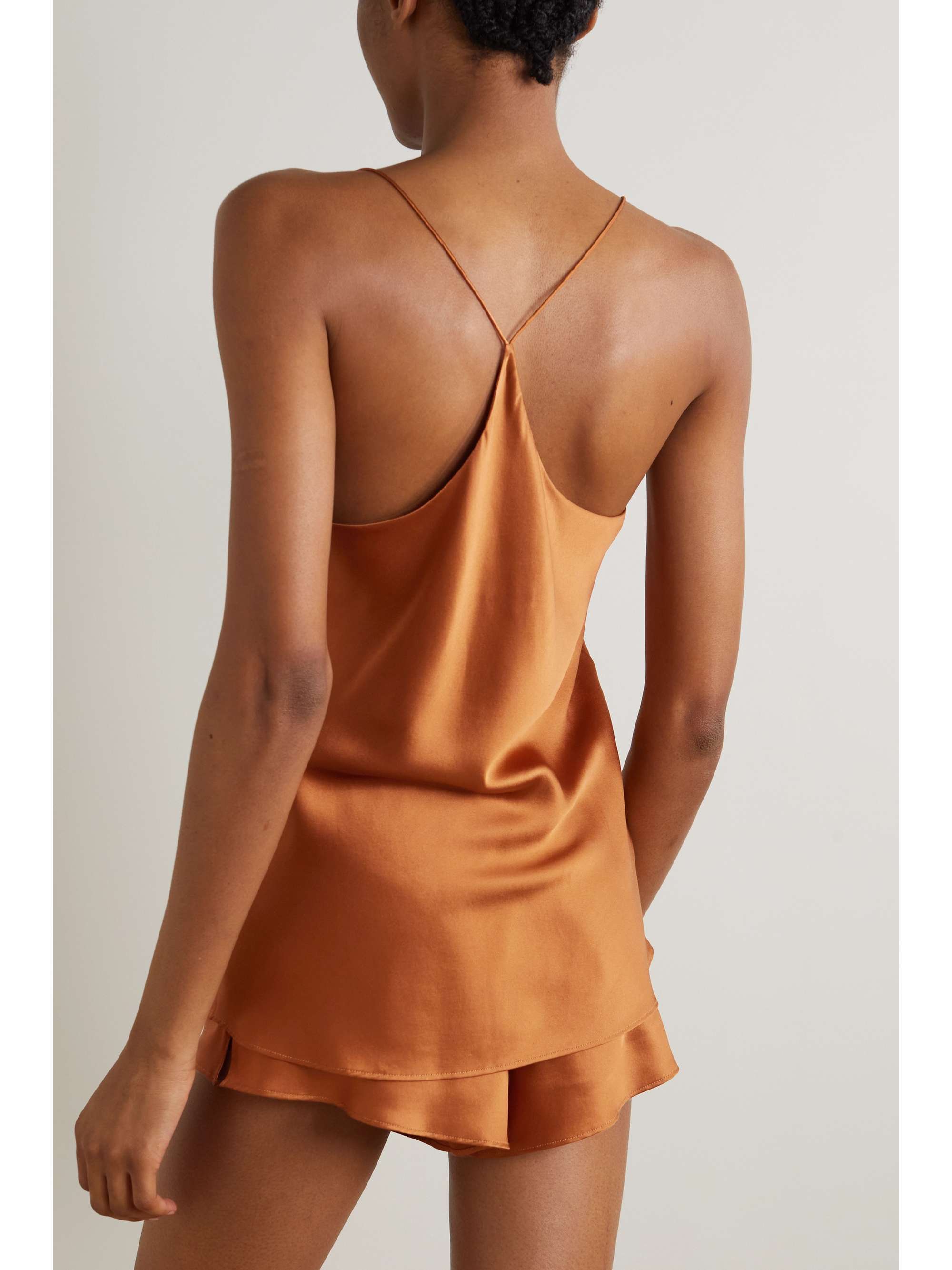 OLIVIA VON HALLE Bella silk-satin pajama set