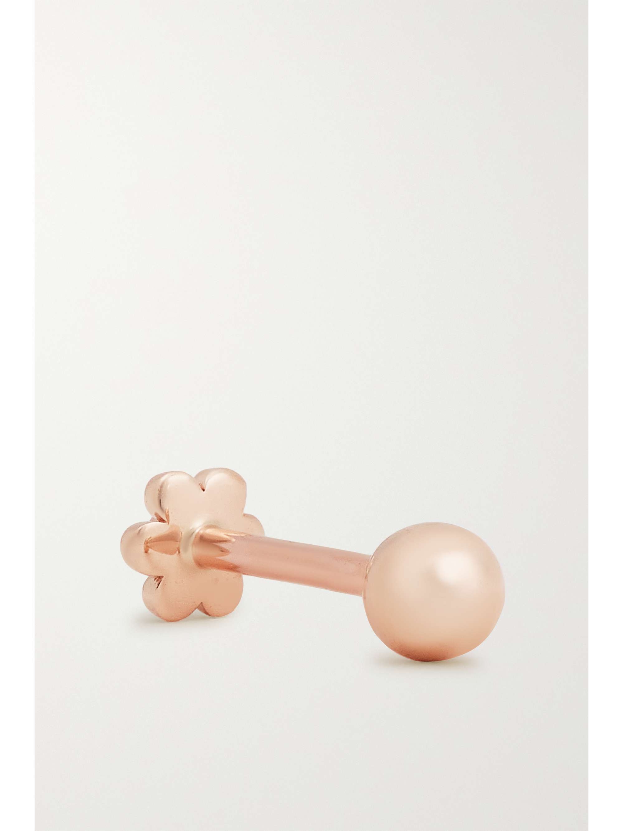 MARIA TASH 3mm Ball Threaded Stud 14-karat gold single earring