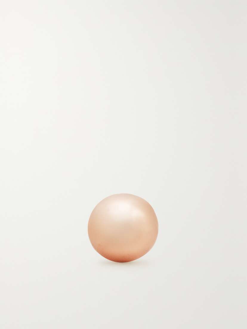 MARIA TASH 3mm Ball Threaded Stud 14-karat Rose Gold Single Earring