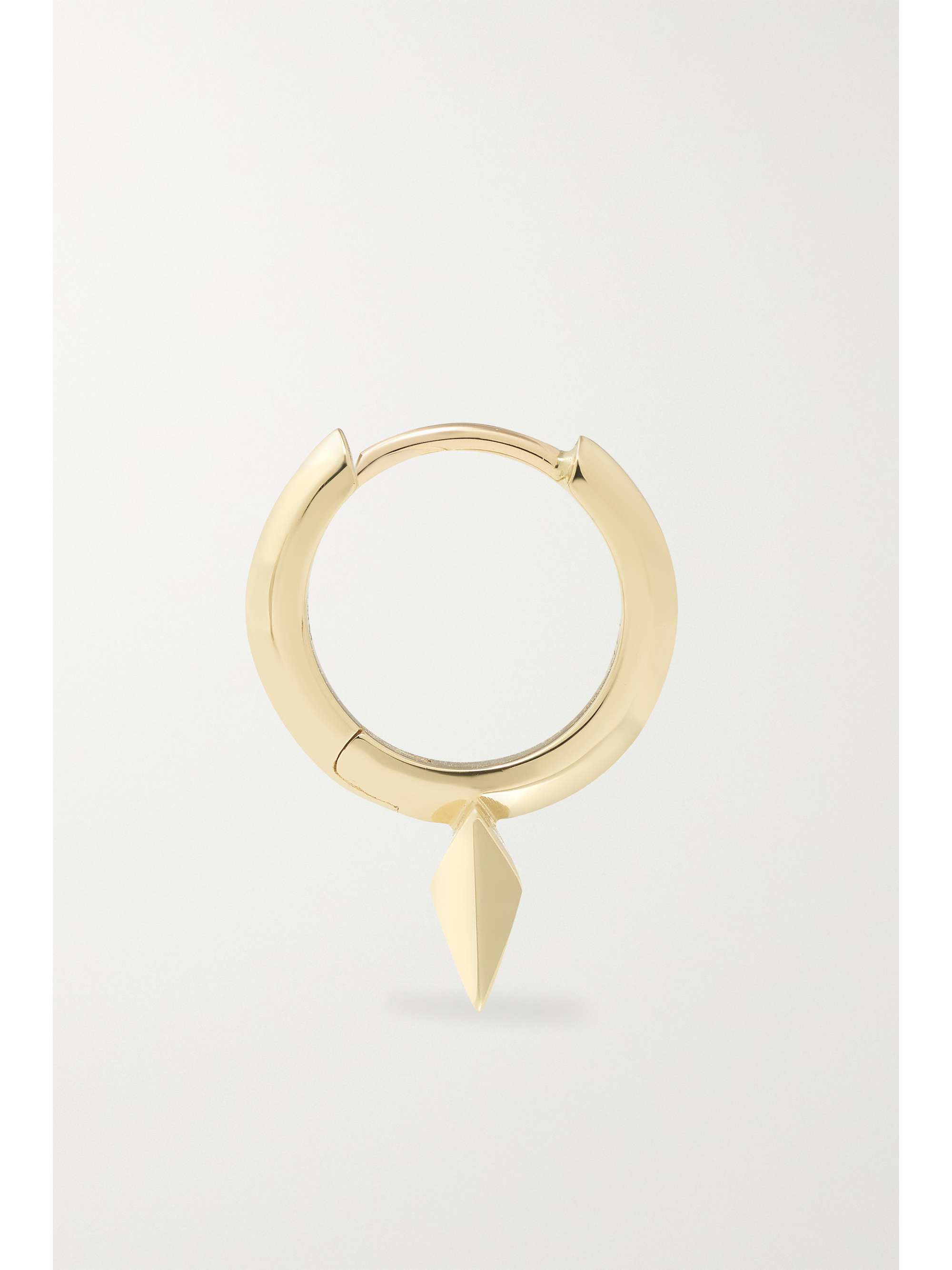 MARIA TASH 8mm Faceted Short Spike 14-karat rose gold single hoop earring
