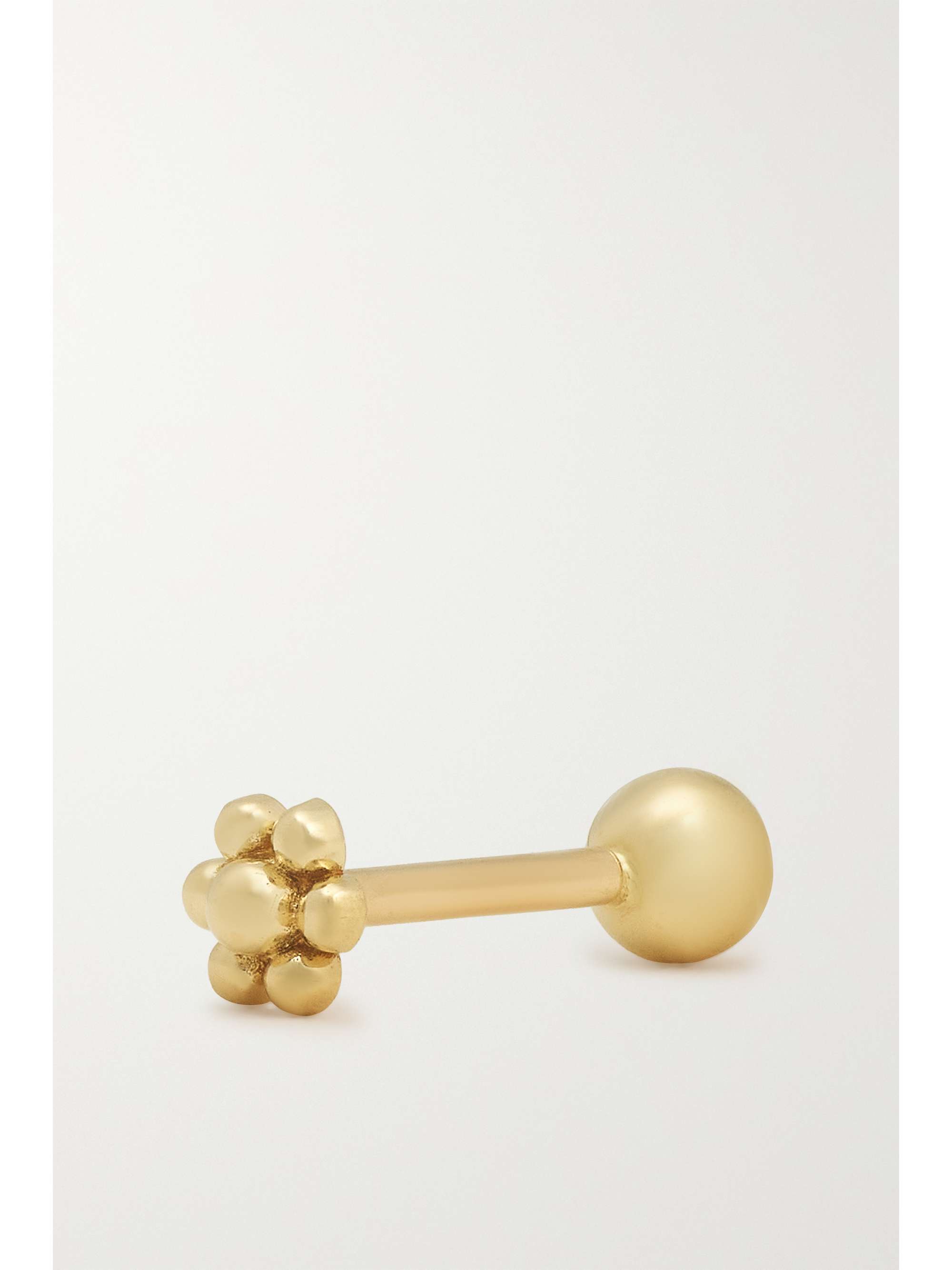 MARIA TASH 3mm Ball Threaded Stud 14-karat gold single earring