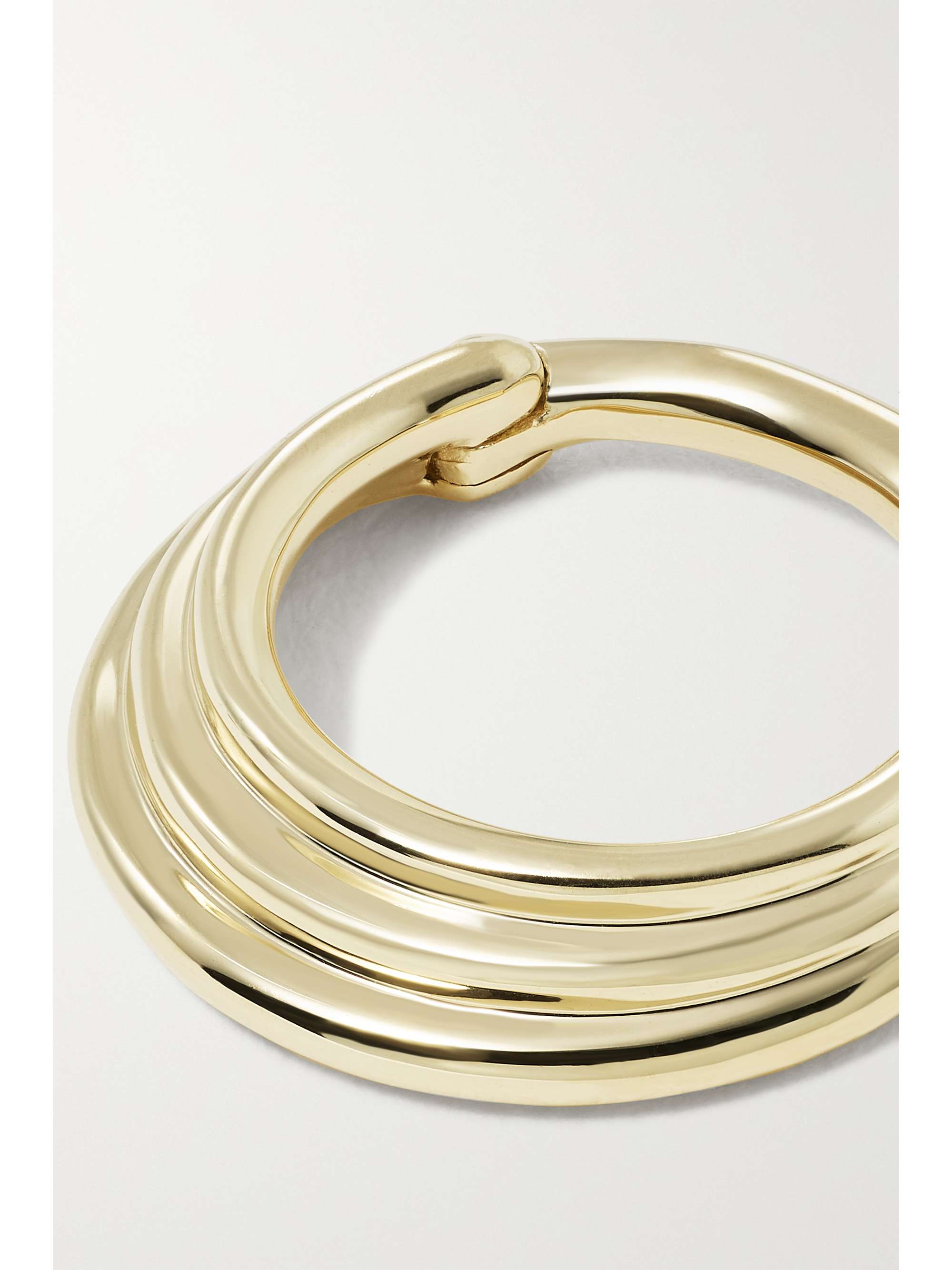 MARIA TASH Hiranya 8mm 14-karat gold single hoop earring
