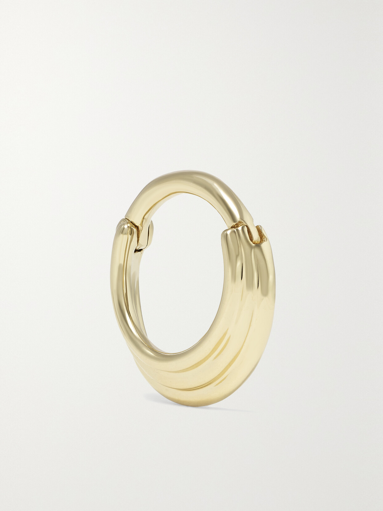 MARIA TASH - Hiranya 8mm 14-karat Gold Single Hoop Earring - one size