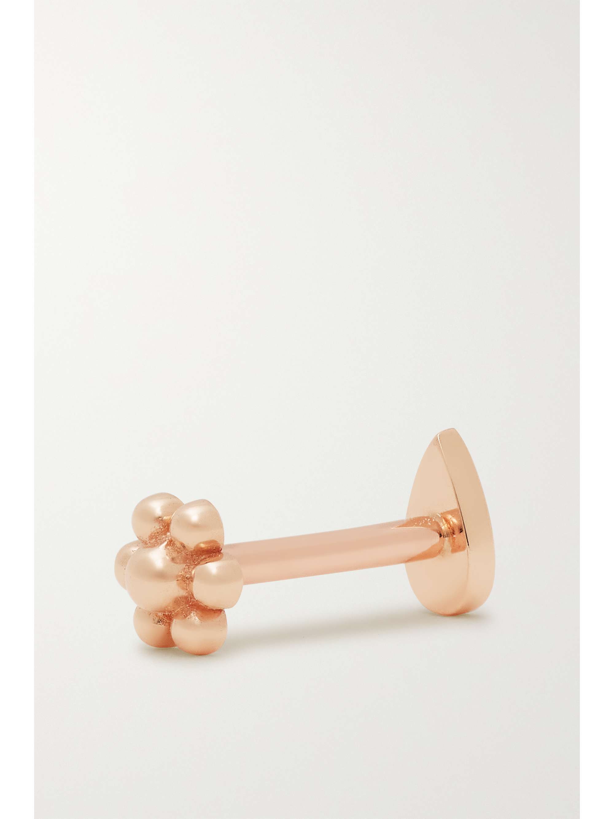 MARIA TASH Pear Threaded 14-karat rose gold single earring