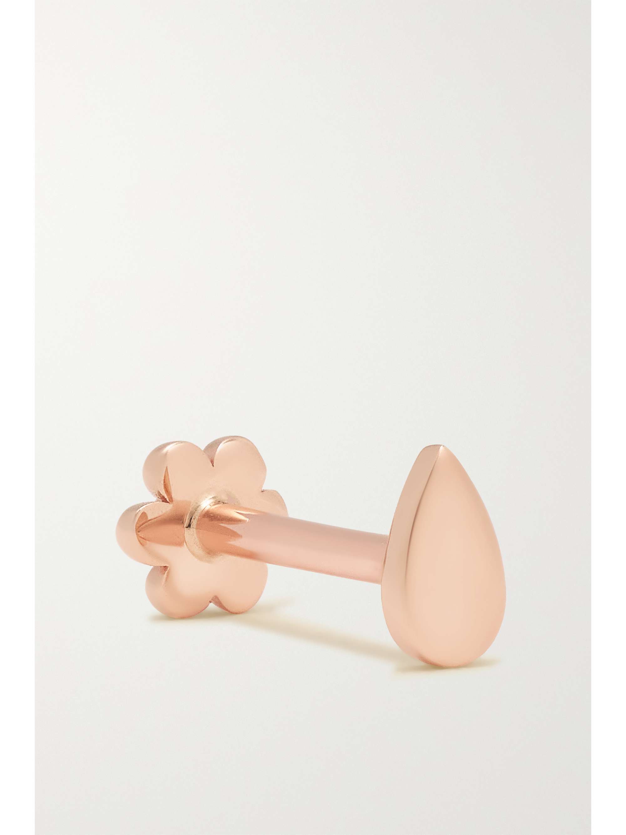 MARIA TASH Pear Threaded 14-karat rose gold single earring