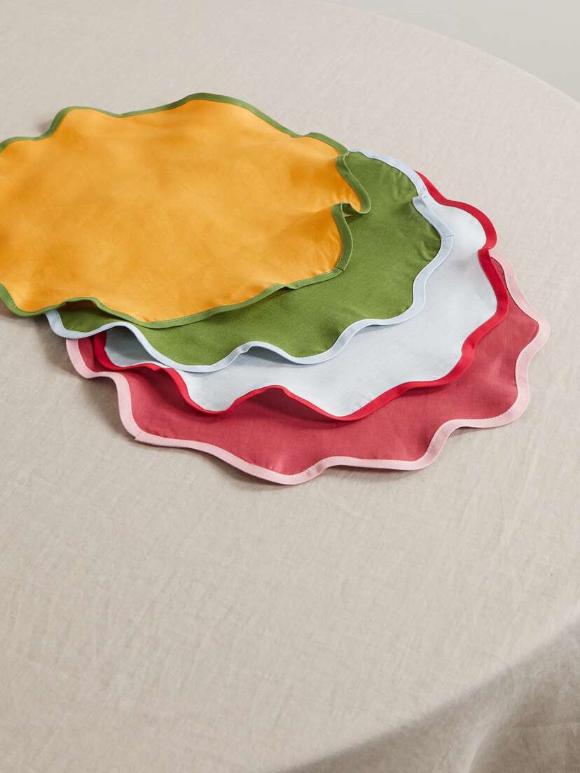 La DoubleJ Set Of Four Linen Placemats