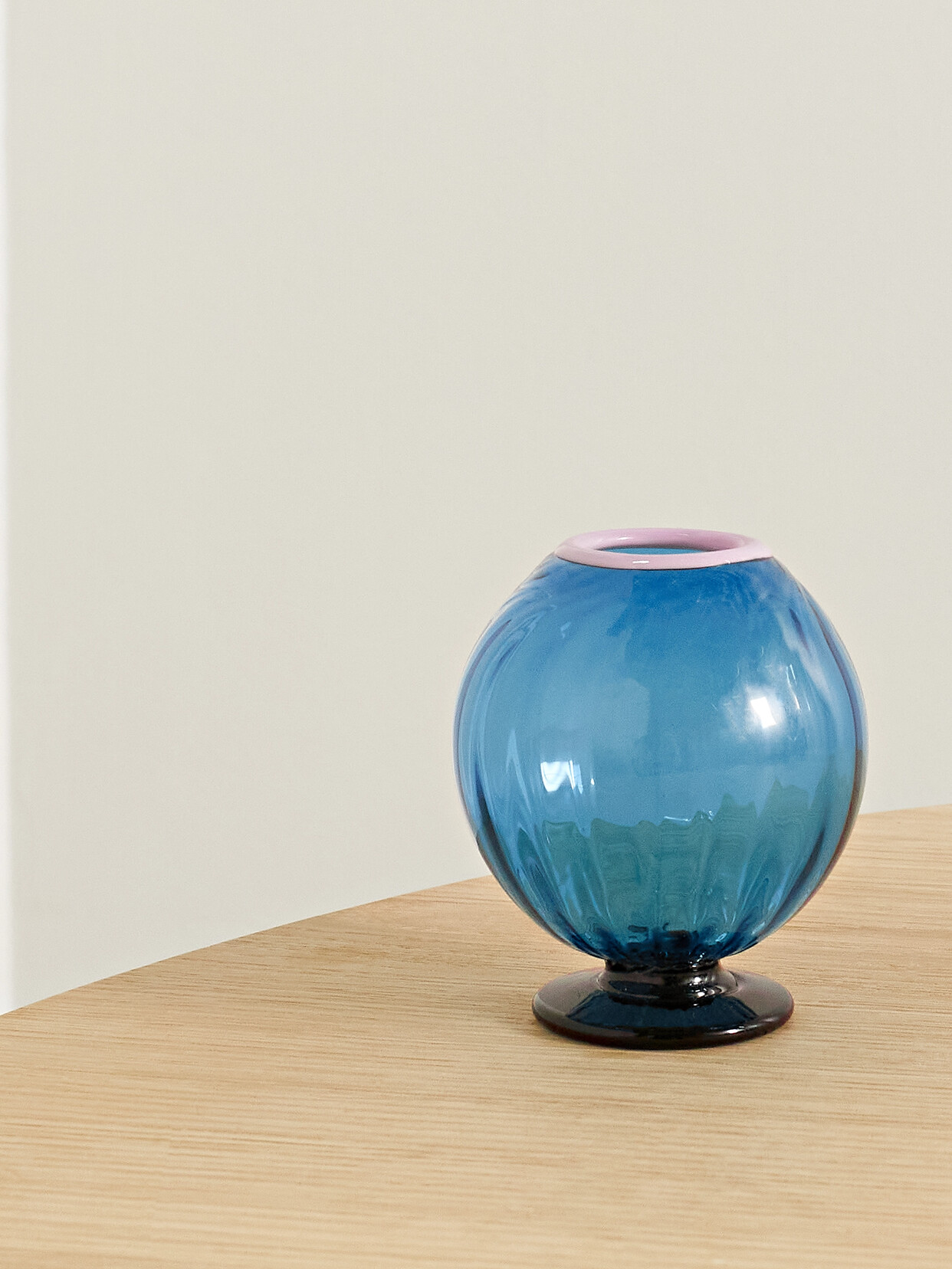 La DoubleJ - Onion Murano Glass Vase - Blue