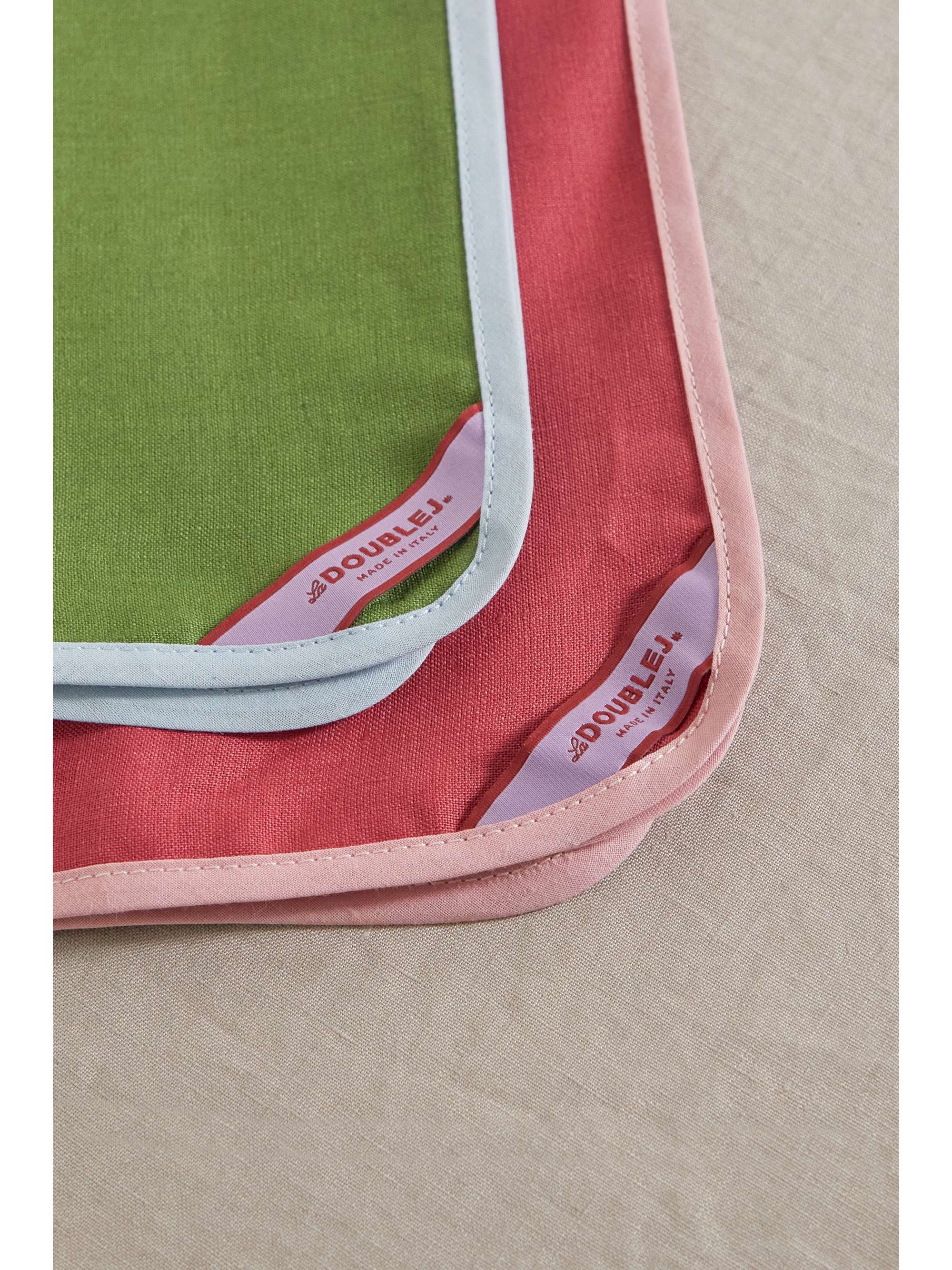 LA DOUBLEJ Set of four large linen napkins