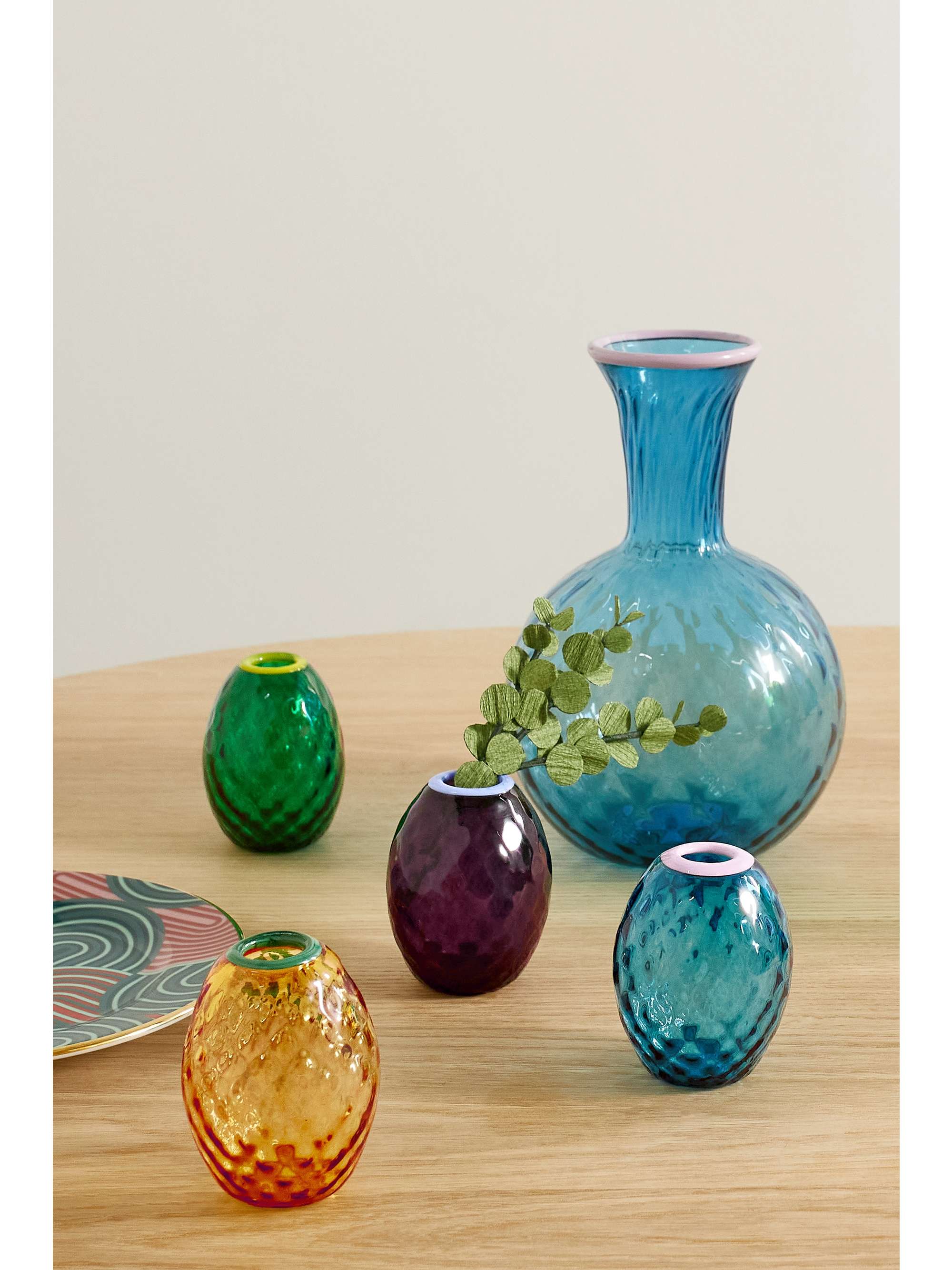 LA DOUBLEJ Set de quatre vases en verre de Murano Baby Egg