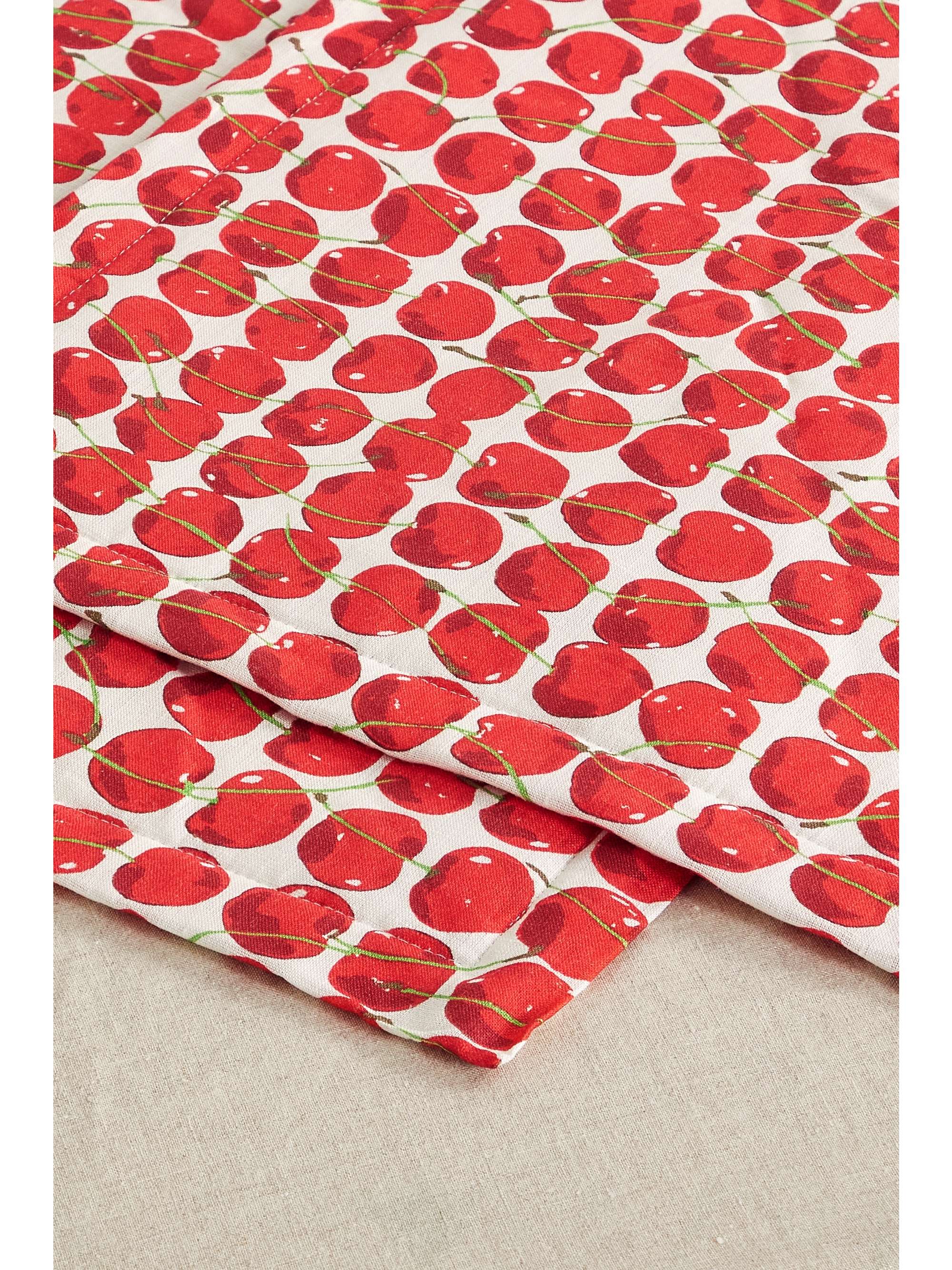 LA DOUBLEJ Set of two printed linen placemats