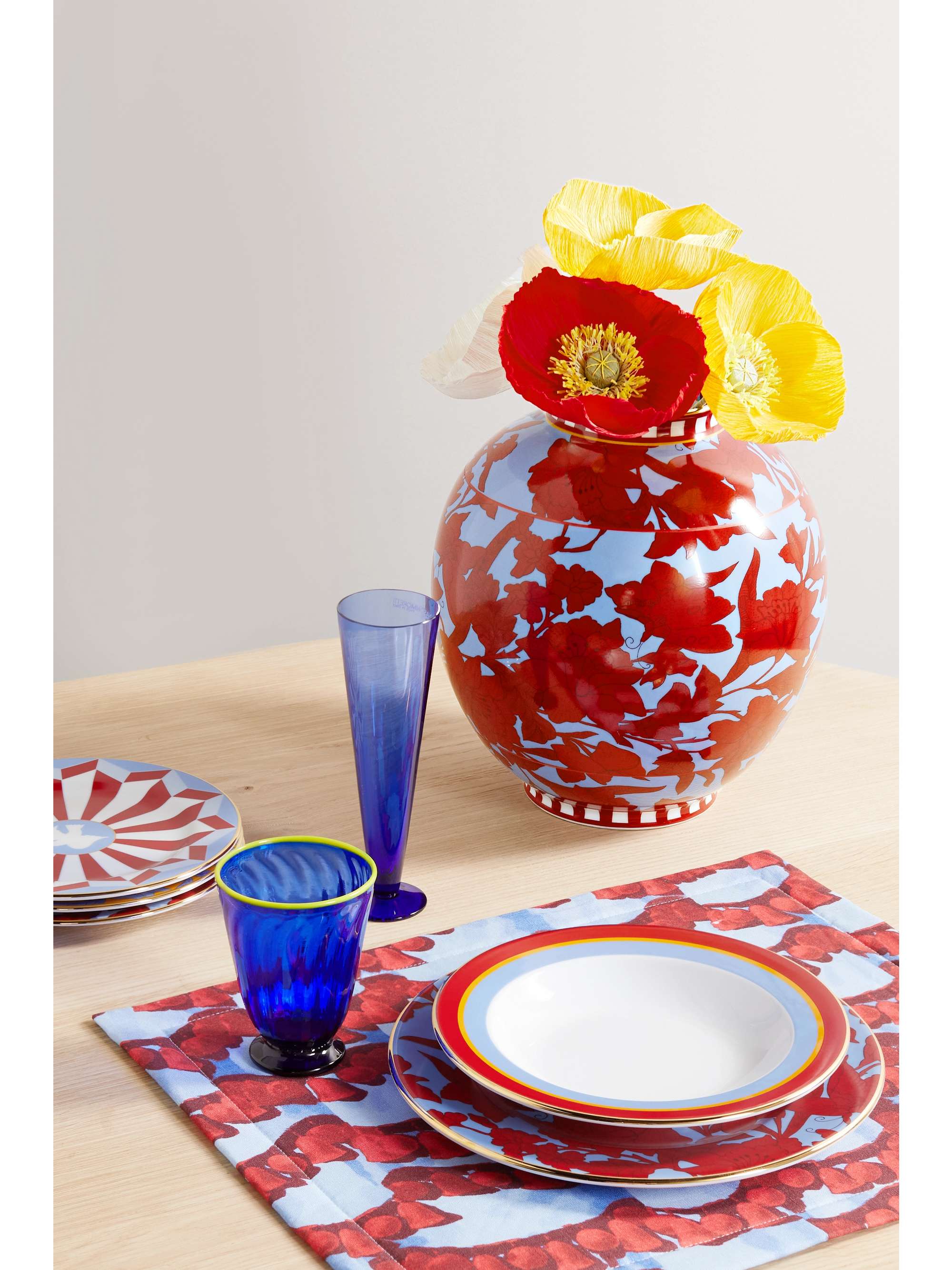 LA DOUBLEJ Big Bubble gold-plated porcelain vase