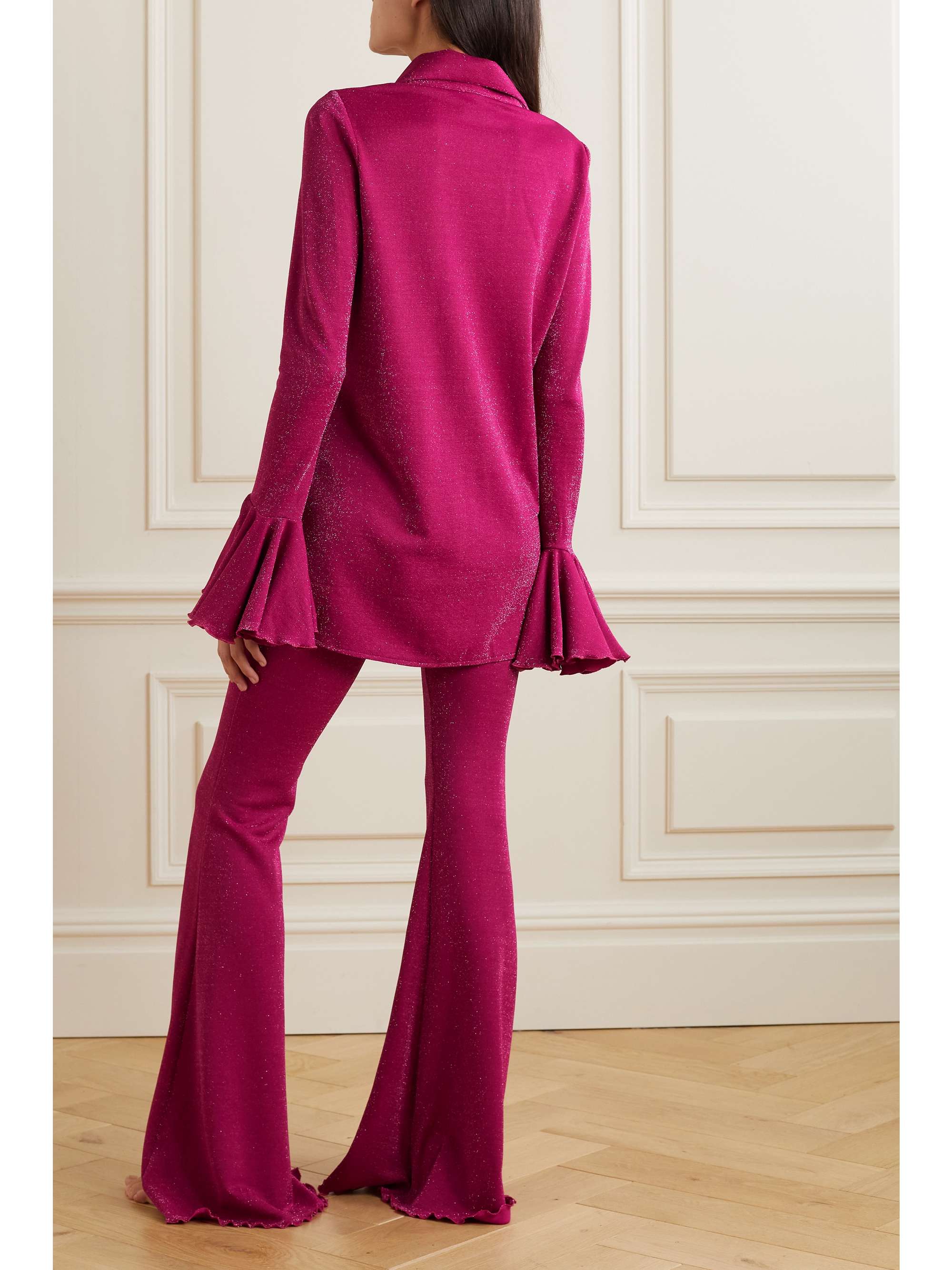 Cosmos metallic jersey pajama set