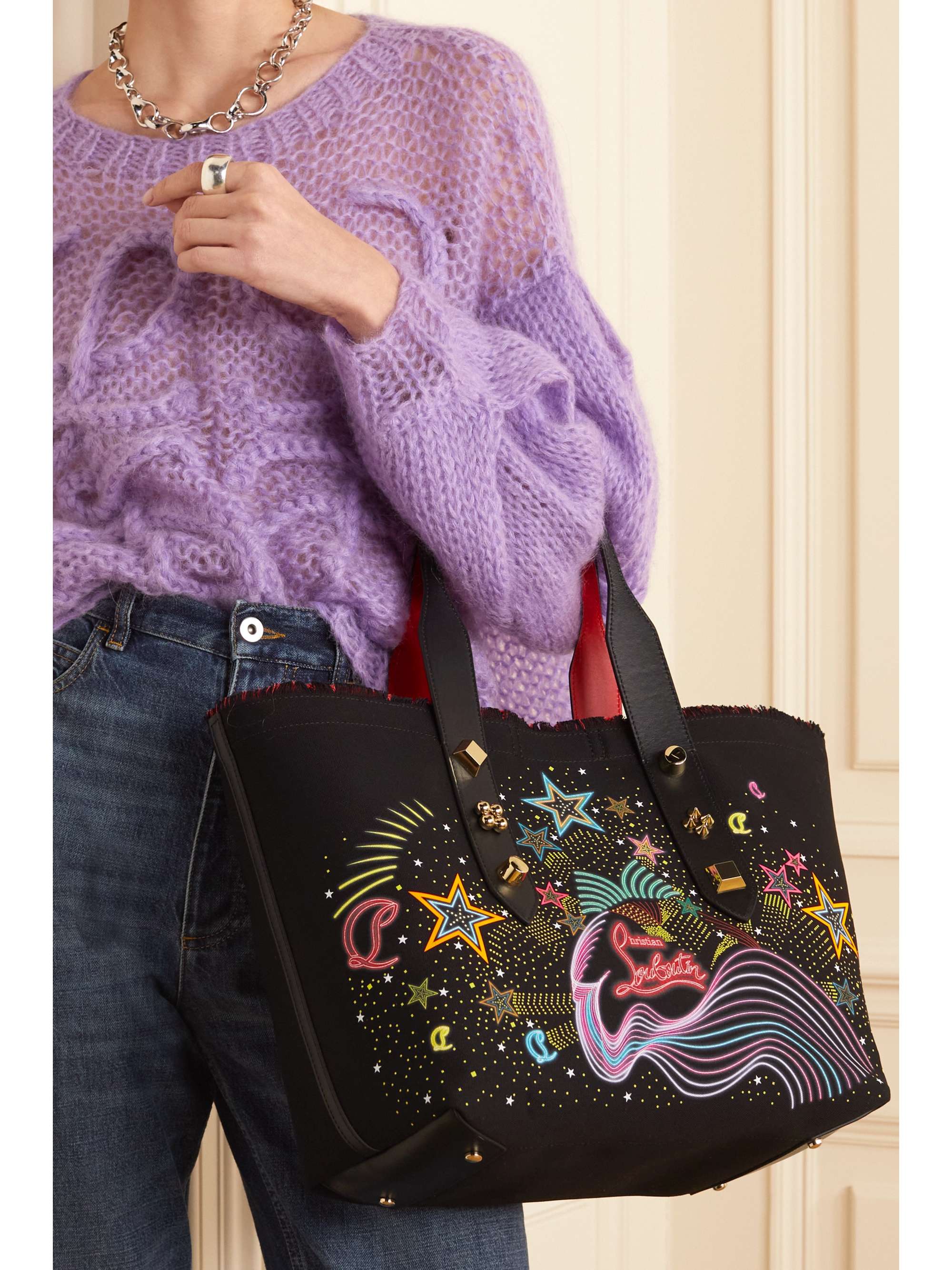 送料関税込み★Christian Louboutin★Frangibus デニムトート Christian Louboutin frangibus トート
