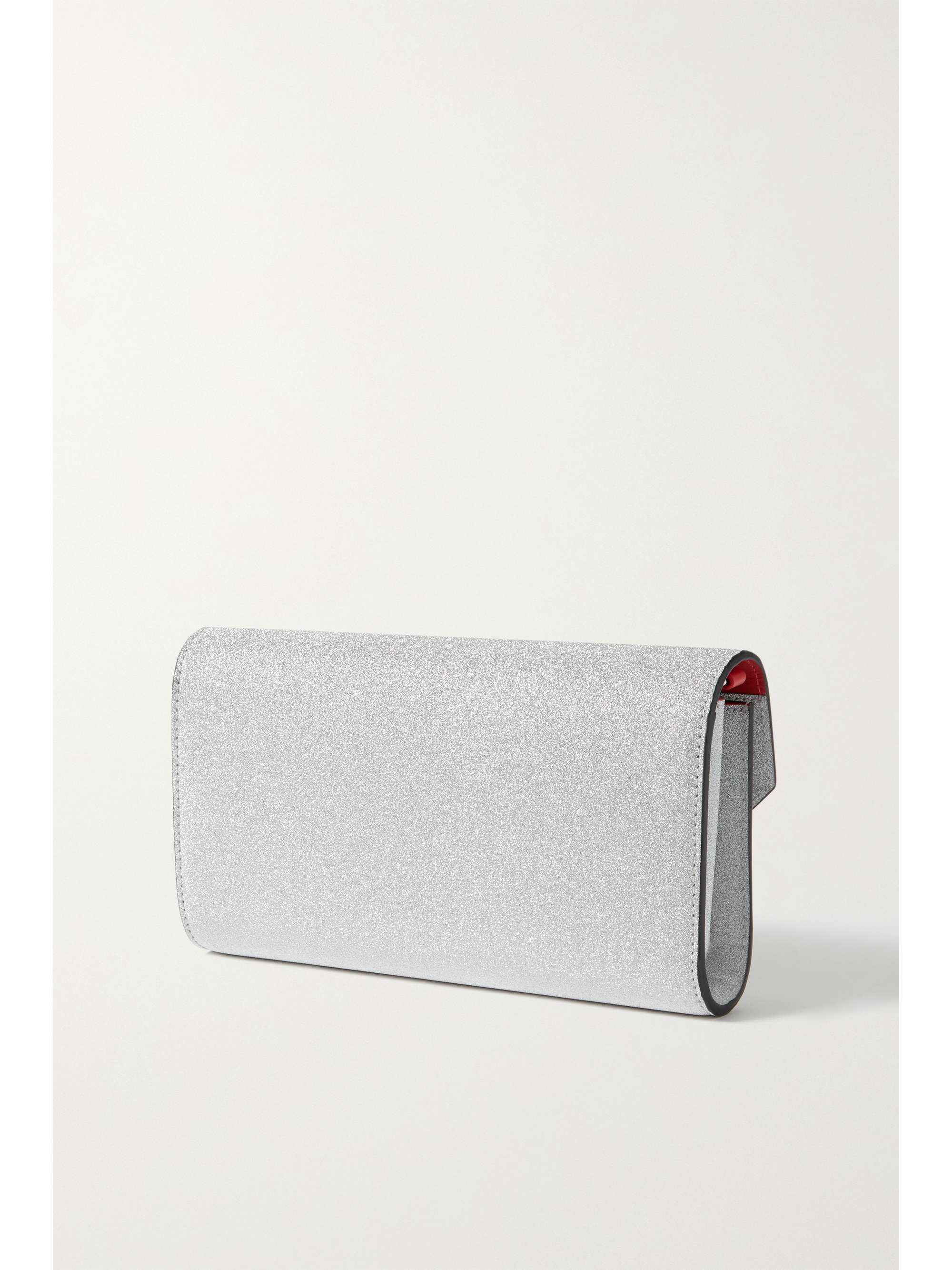 CHRISTIAN LOUBOUTIN Loubi54 glittered leather clutch