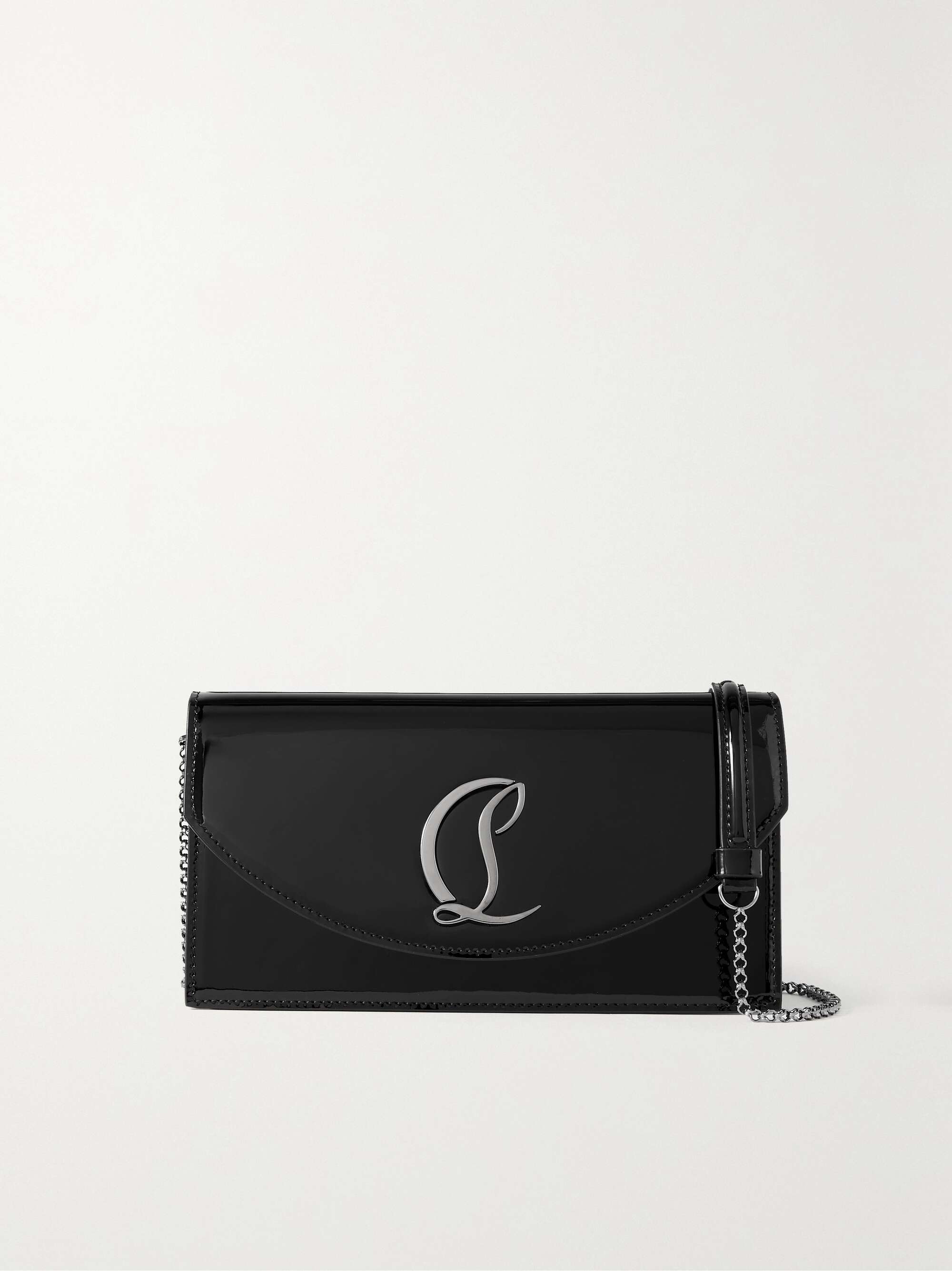 Christian Louboutin Loubi54 Patent Leather Clutch Bag