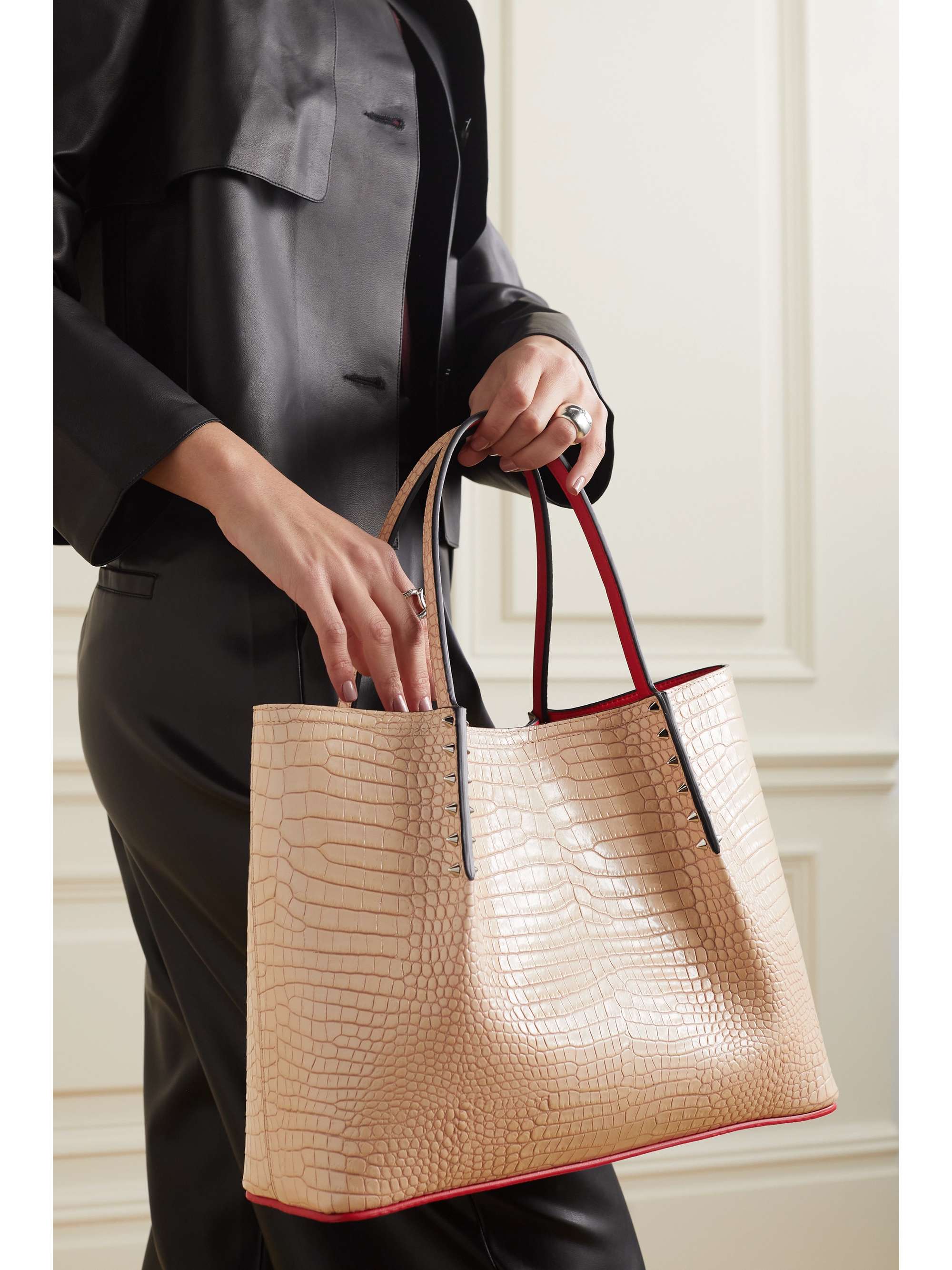 patent leather tote bag