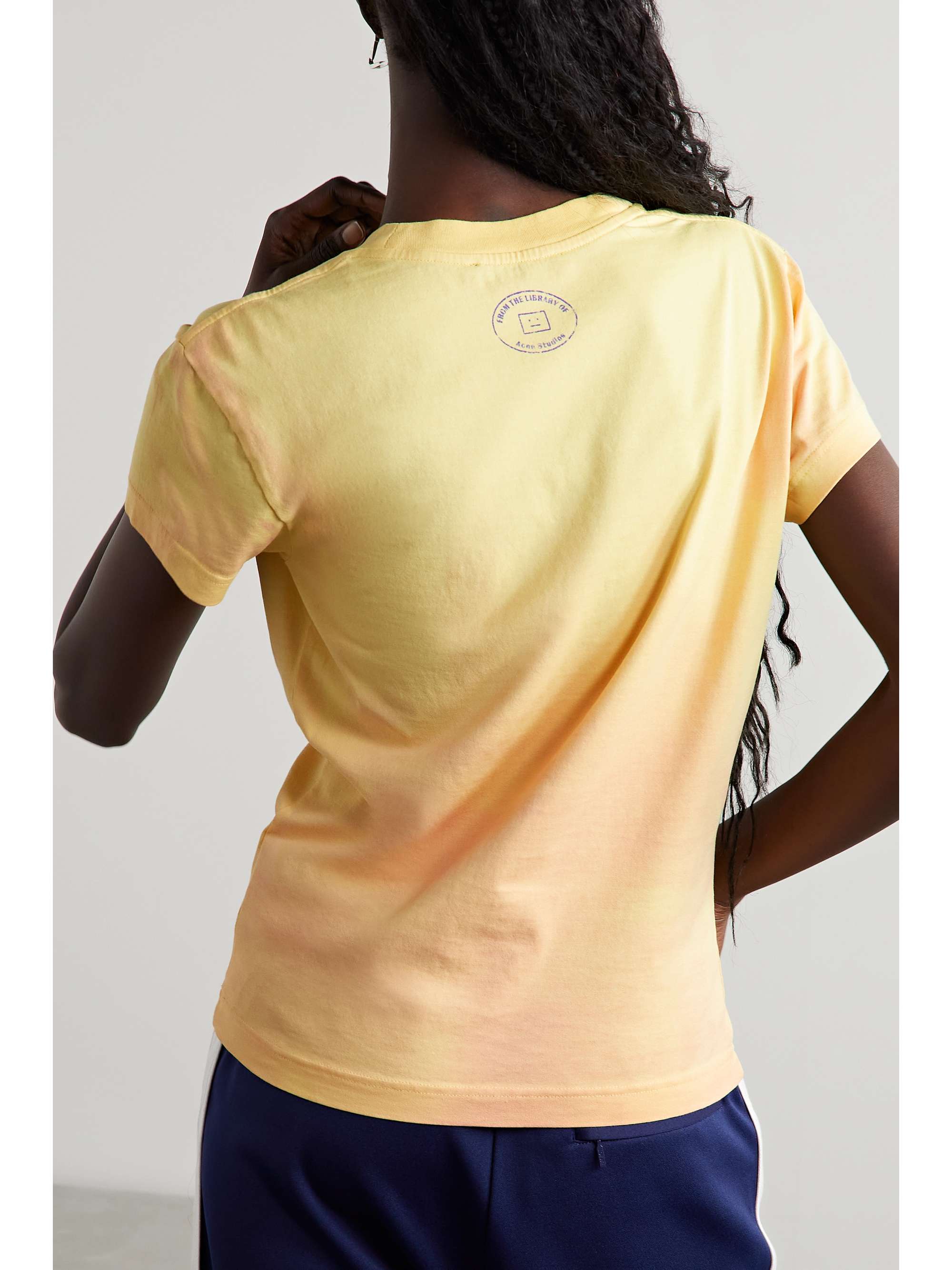 ACNE STUDIOS T-shirt en jersey de coton imprimé