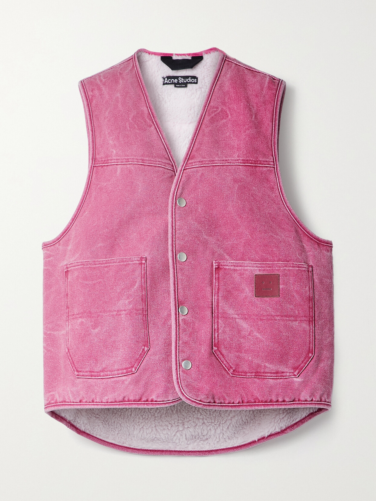 Acne Studios - Cotton-canvas Vest - Pink