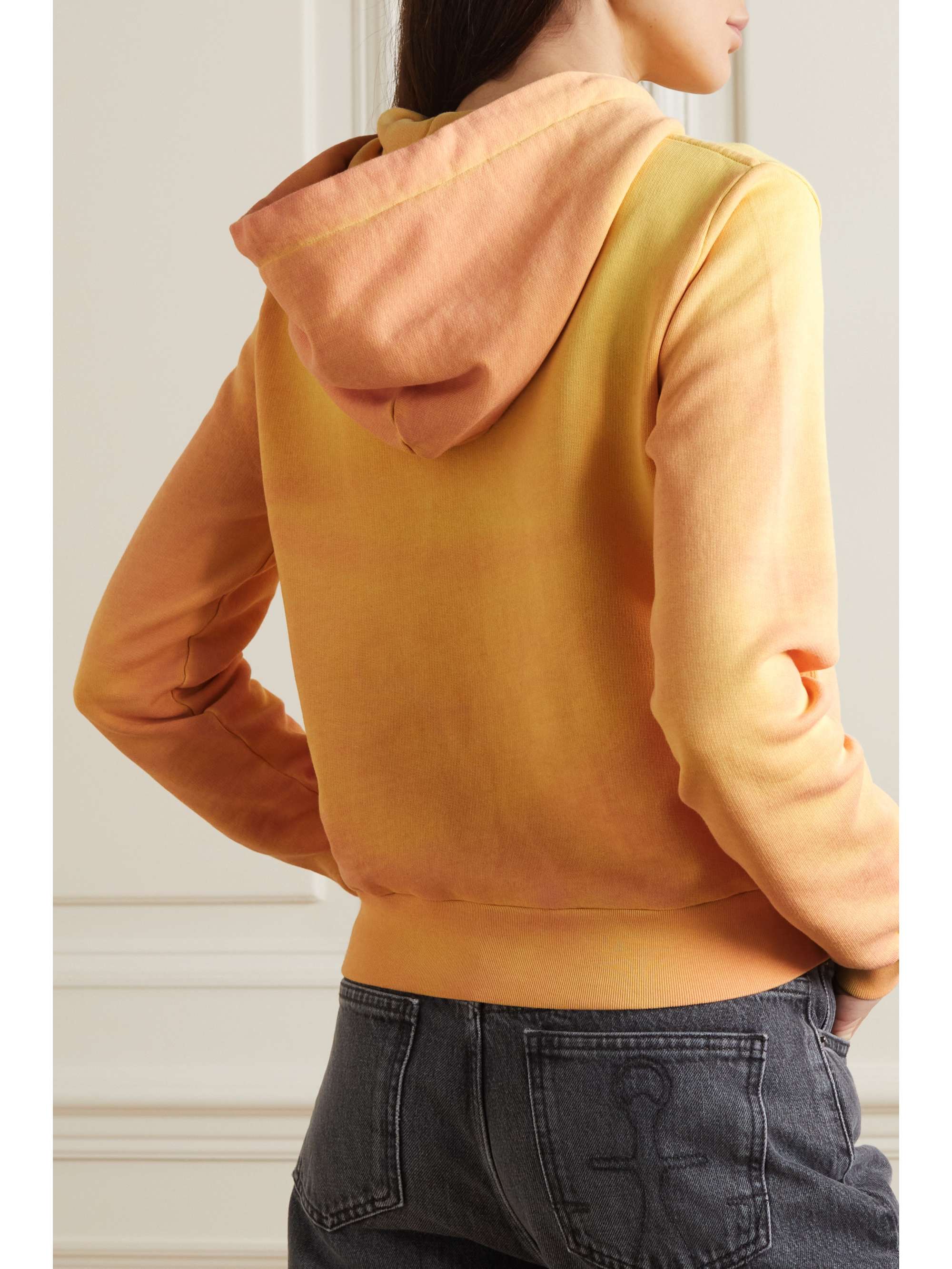 ACNE STUDIOS 프린트 히트 리액티브 오가닉 코튼 저지 후디