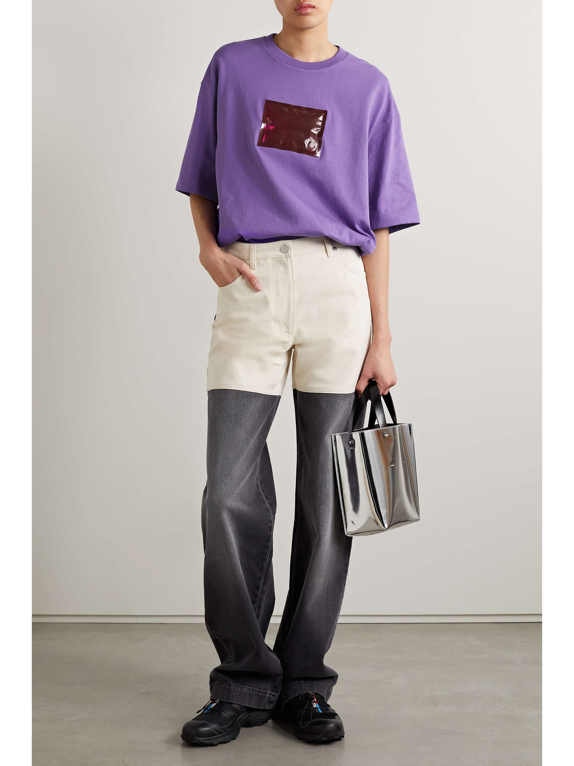 ACNE STUDIOS T-shirt en jersey de coton à appliqué