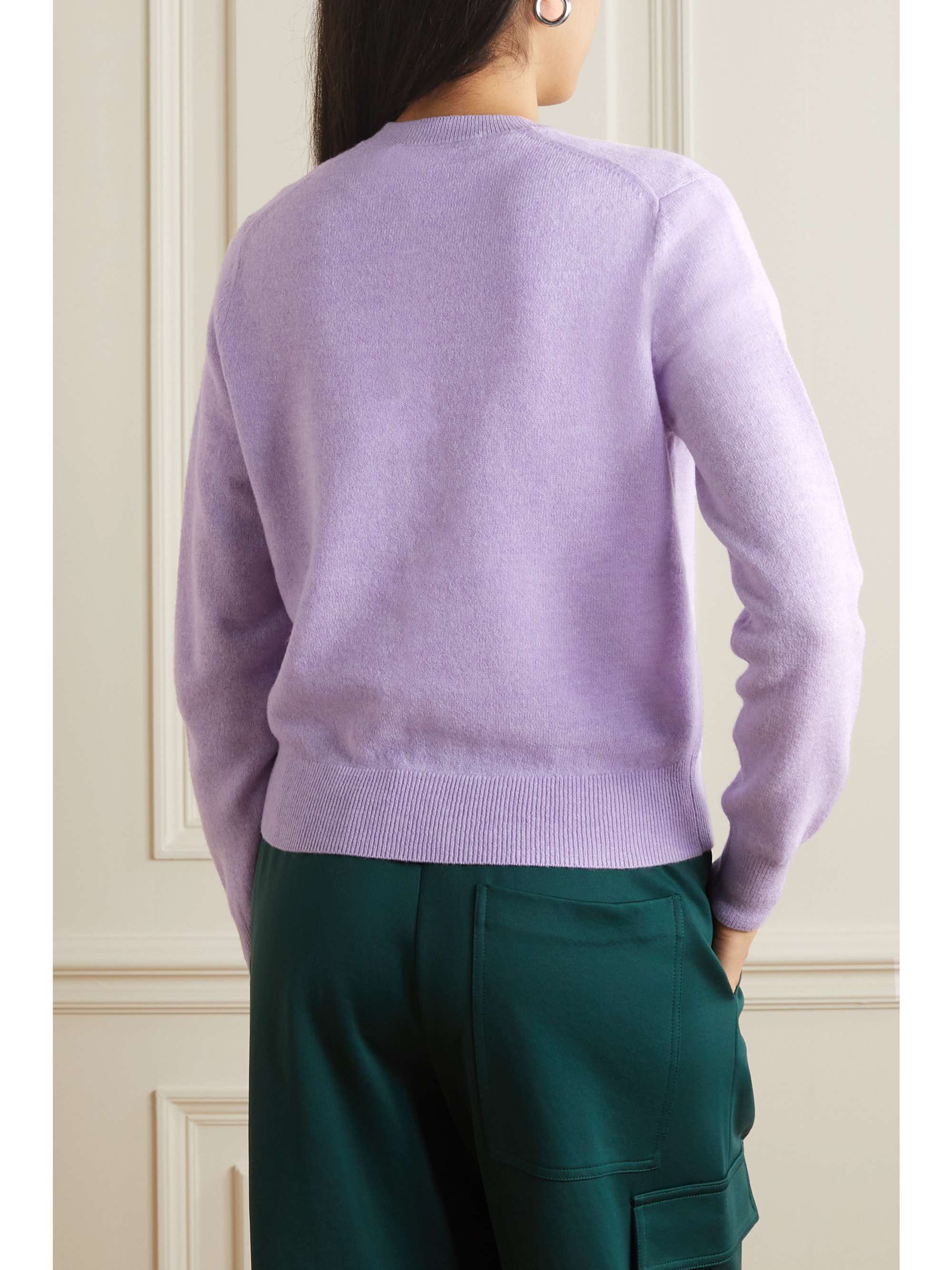 ACNE STUDIOS Cardigan en laine à appliqué