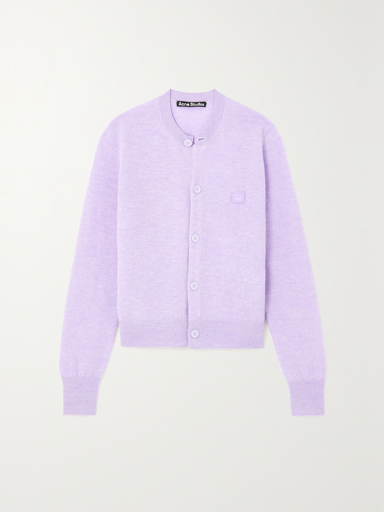 Acne Studios - Appliquéd Wool Cardigan - Purple