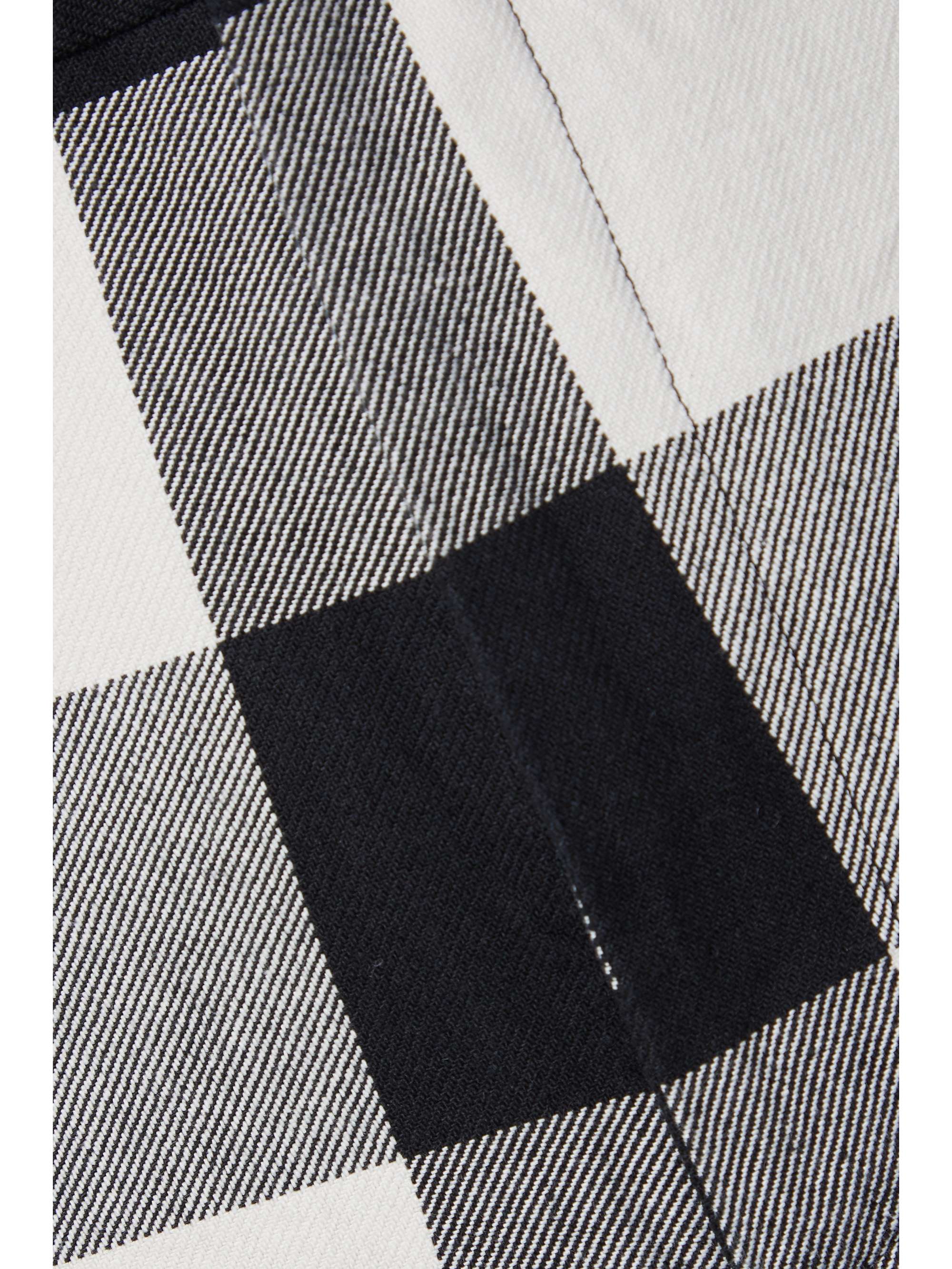 ACNE STUDIOS Checked organic cotton-twill wide-leg pants
