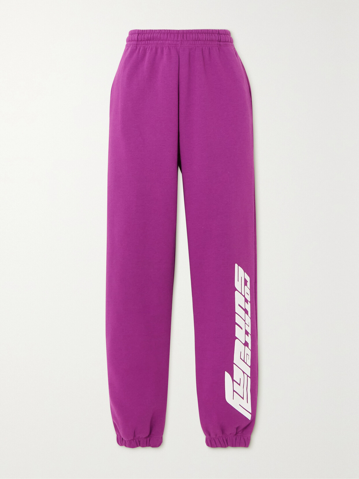 ROTATE Birger Christensen - Sunday Printed Organic Cotton-jersey Sweatpants - Purple