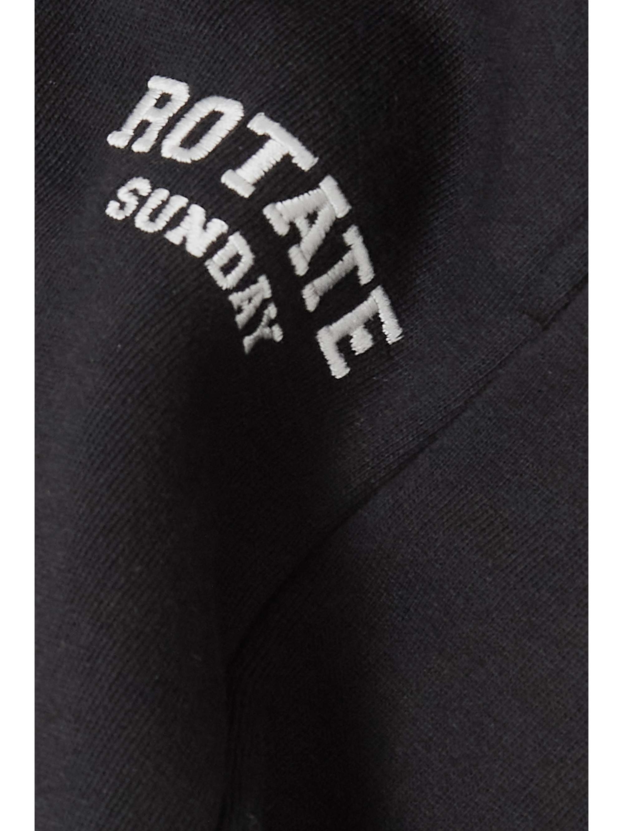 ROTATE BIRGER CHRISTENSEN Pantalon de survêtement en jersey de coton biologique à broderie Sunday