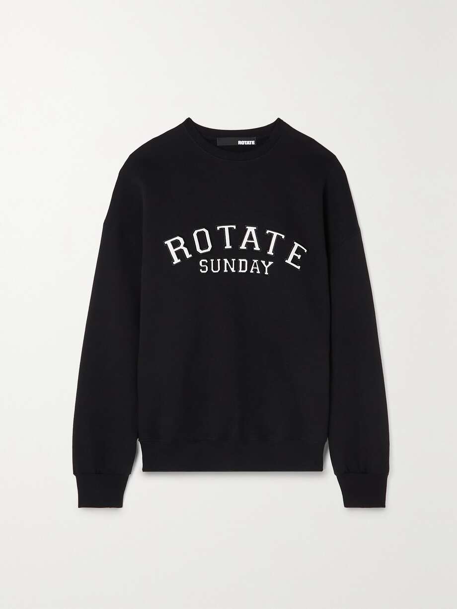 net-a-porter.com | Sunday oversized appliquéd organic cotton-jersey sweatshirt