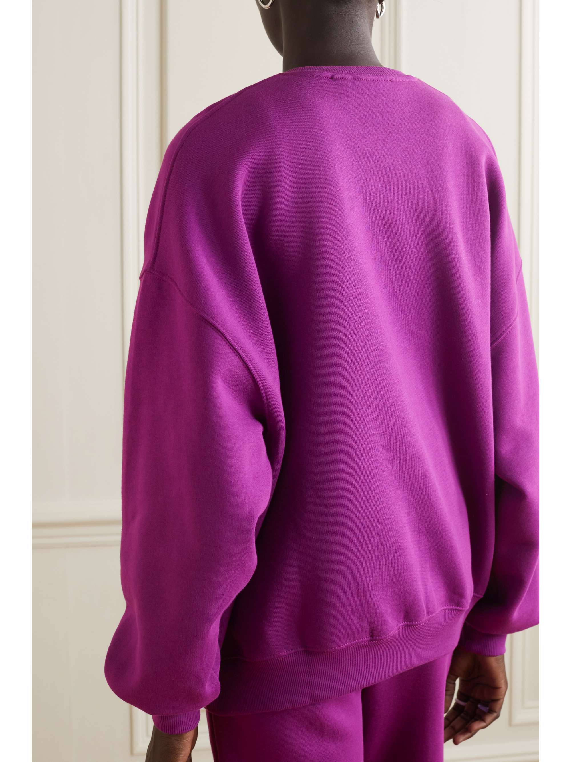ROTATE BIRGER CHRISTENSEN Sweat en jersey de coton biologique imprimé Sunday