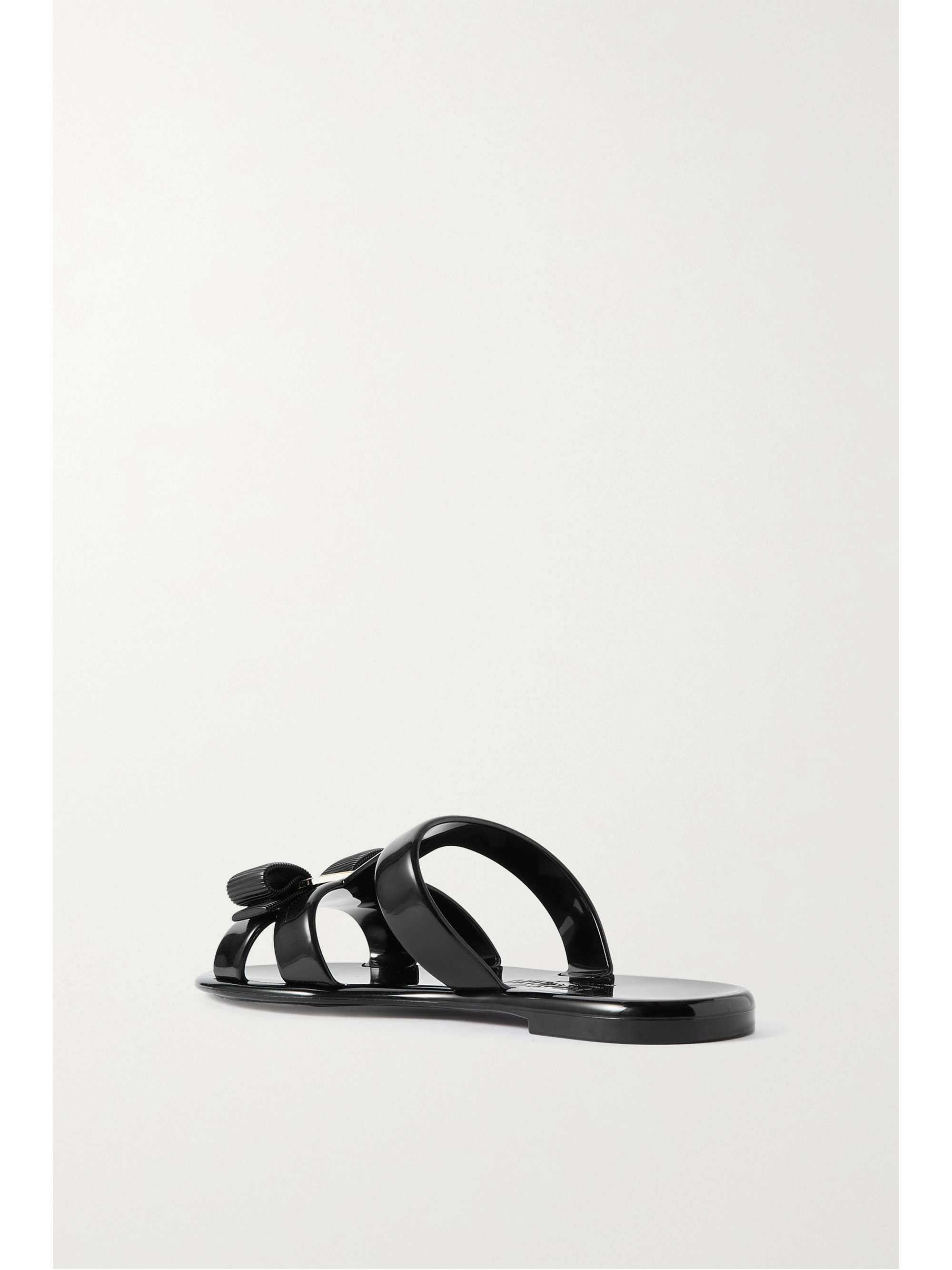 FERRAGAMO Lylia bow-embellished PVC flats