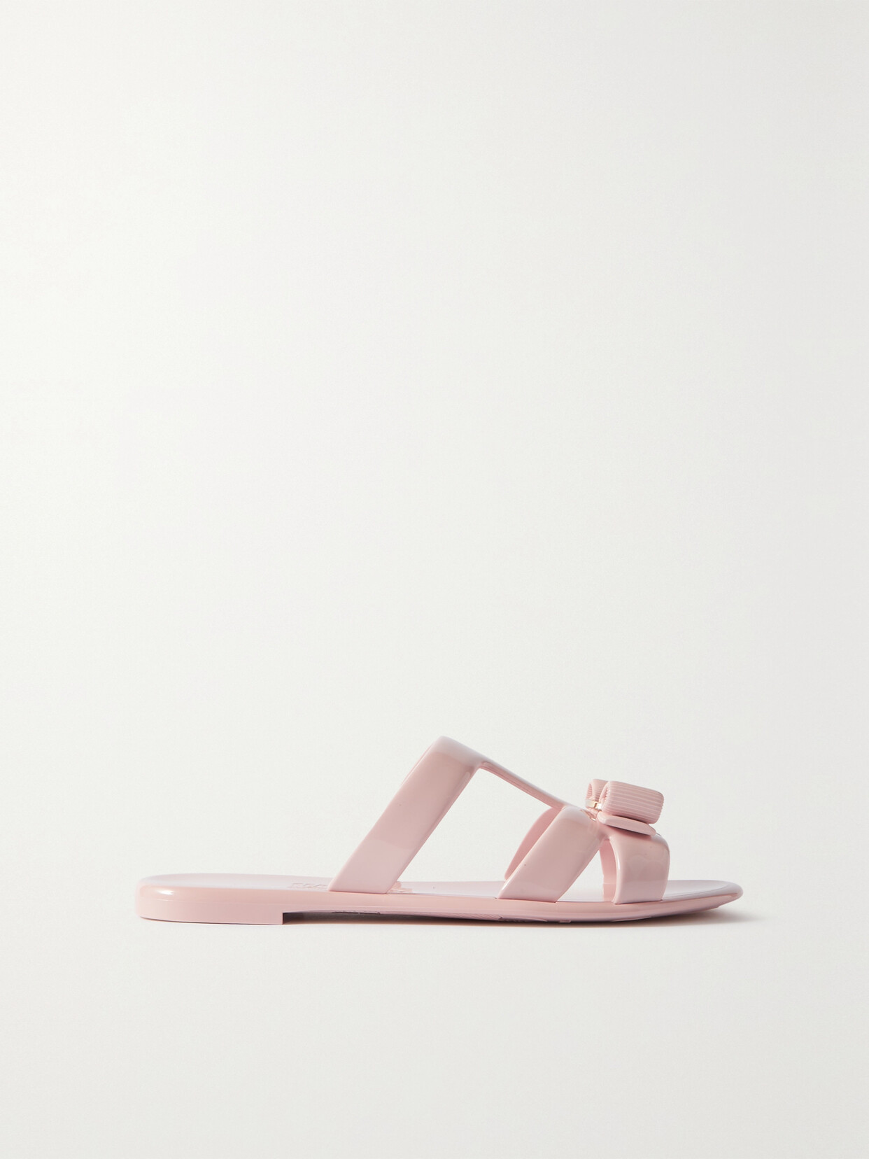 Ferragamo - Lylia Bow-detailed Pvc Slides - Pink