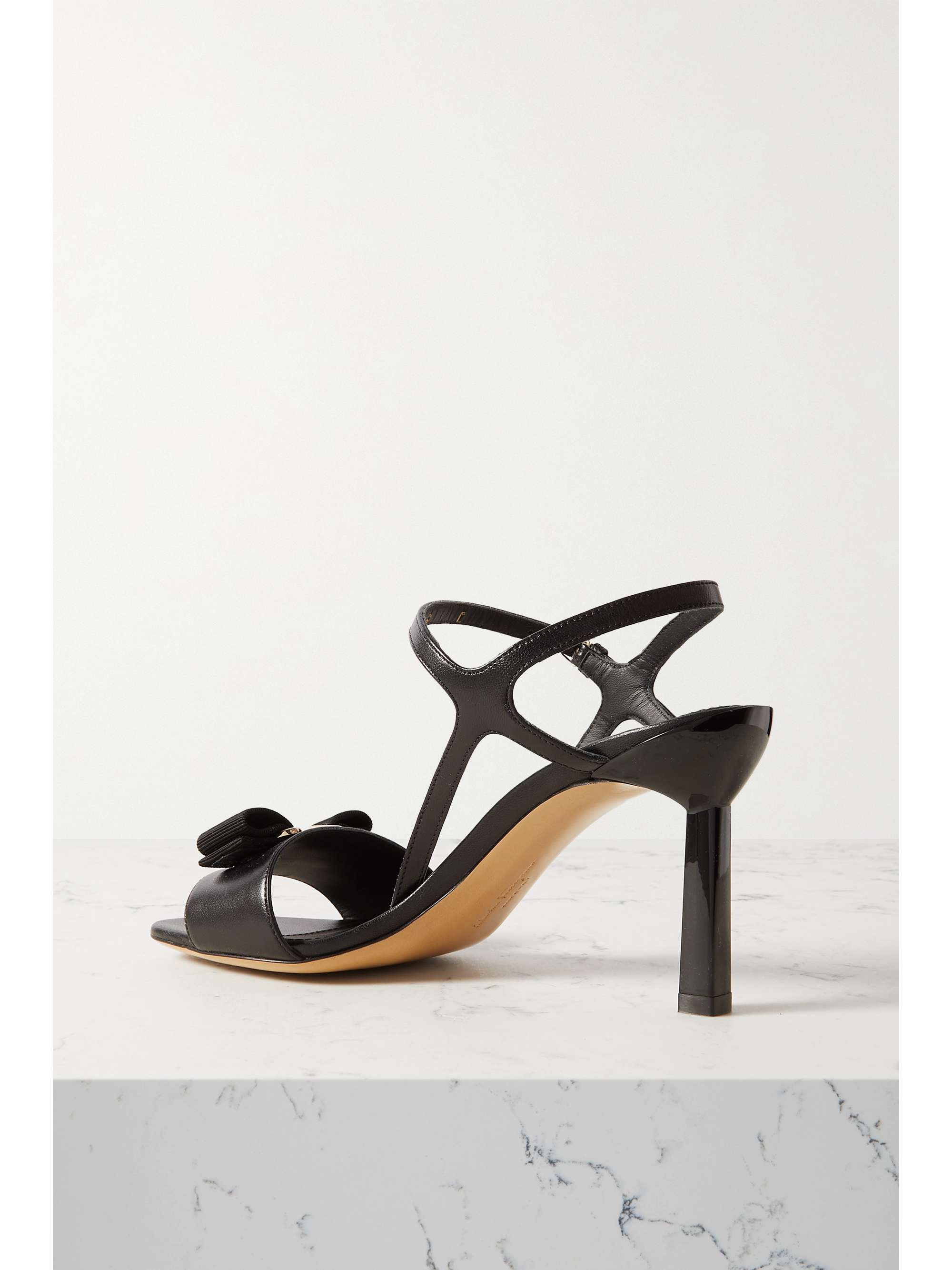 FERRAGAMO Gabriela bow-embellished leather sandals