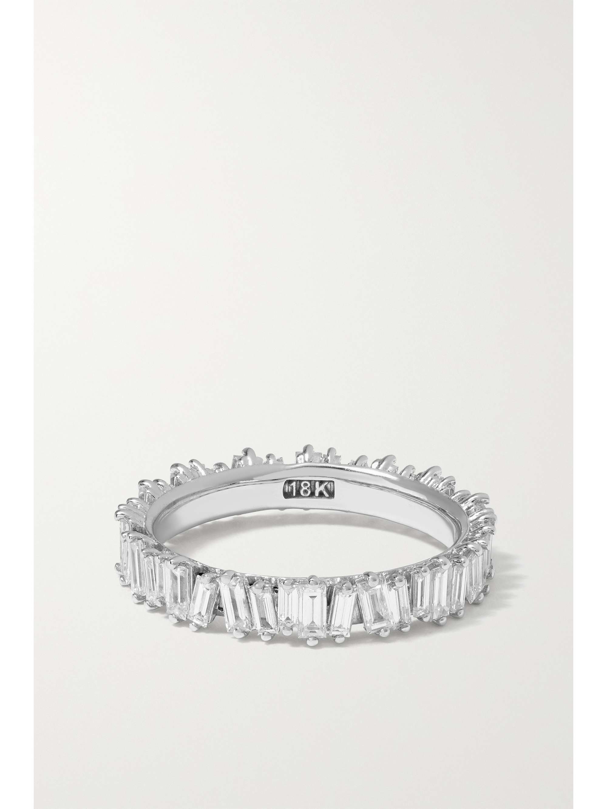 SUZANNE KALAN Eternity 18-karat white gold diamond ring