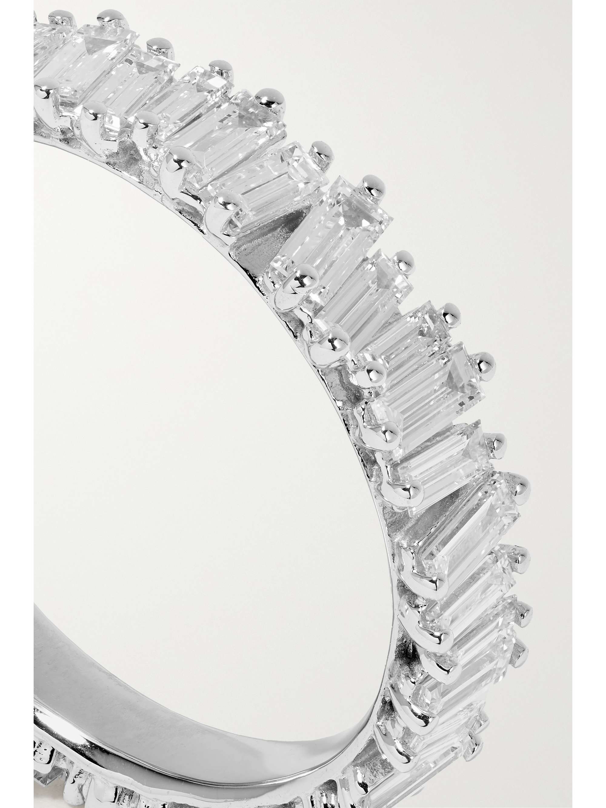 SUZANNE KALAN Eternity 18-karat white gold diamond ring