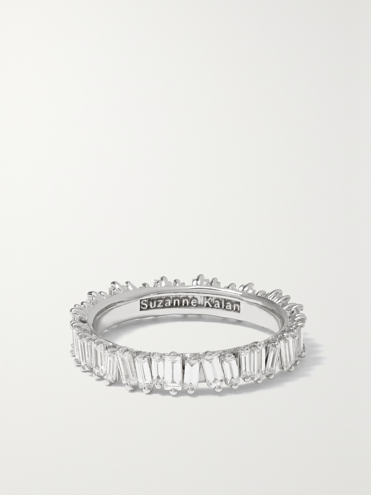 Suzanne Kalan Eternity 18-karat White Gold Diamond Ring