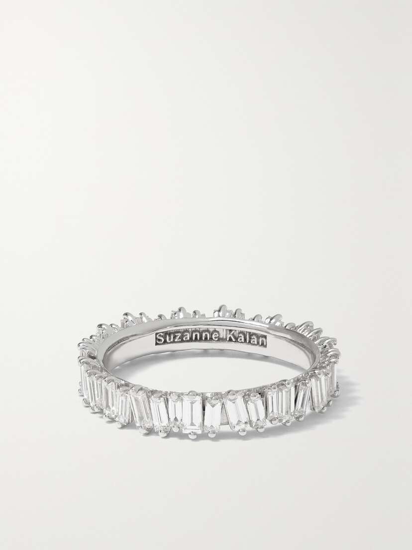 Suzanne Kalan Eternity 18-karat White Gold Diamond Ring