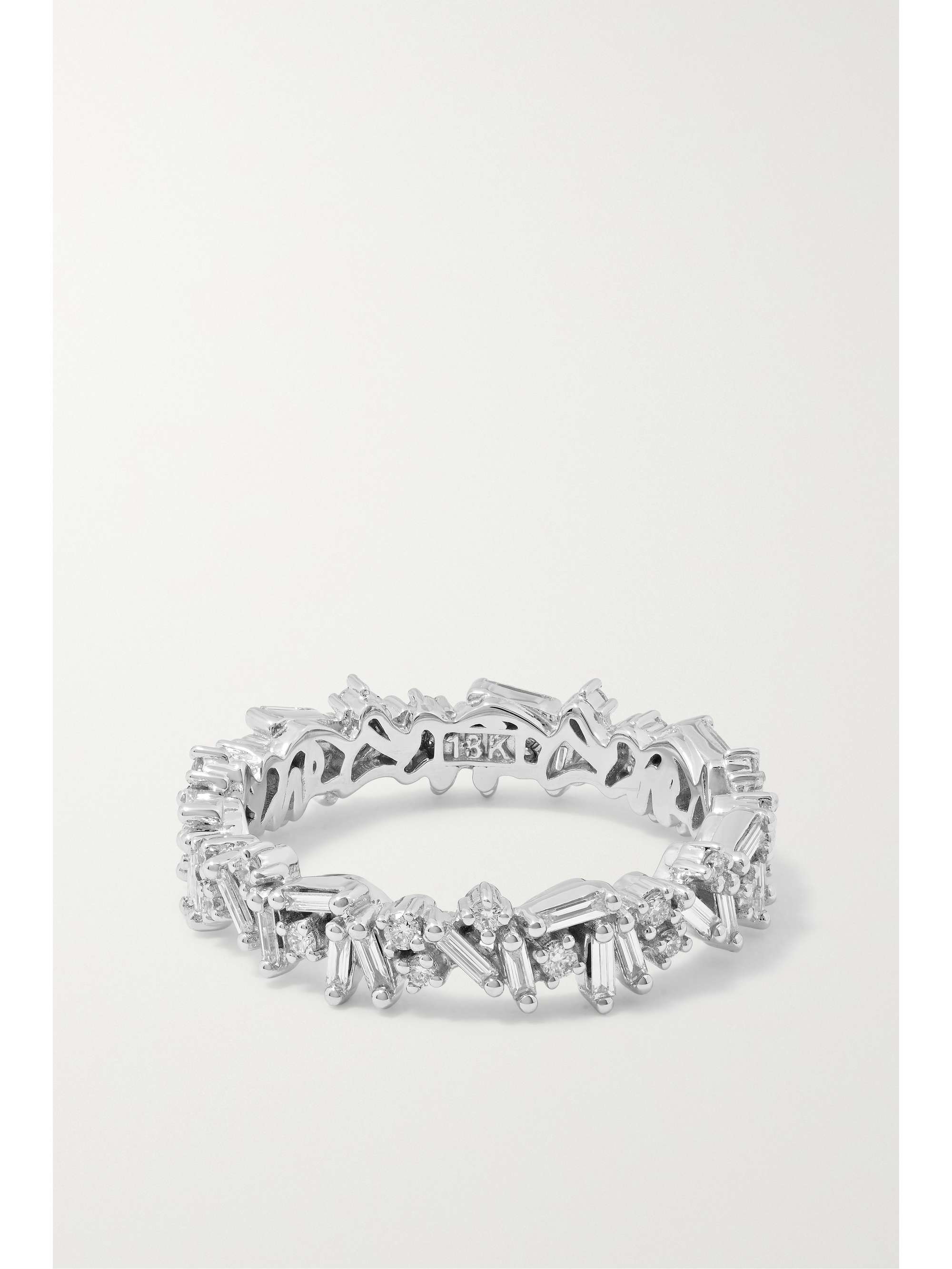 SUZANNE KALAN Icon Eternity 18-karat white gold diamond ring