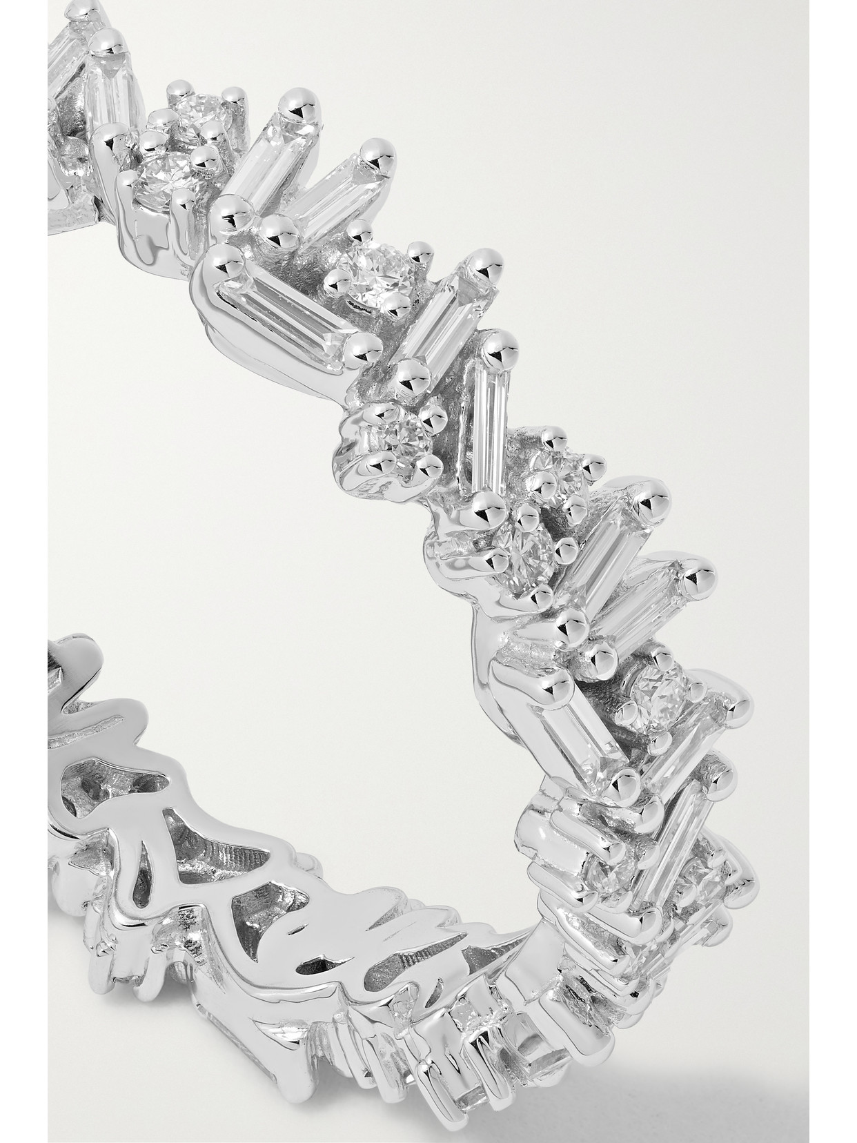 Suzanne Kalan Icon Eternity 18-karat White Gold Diamond Ring In Gold