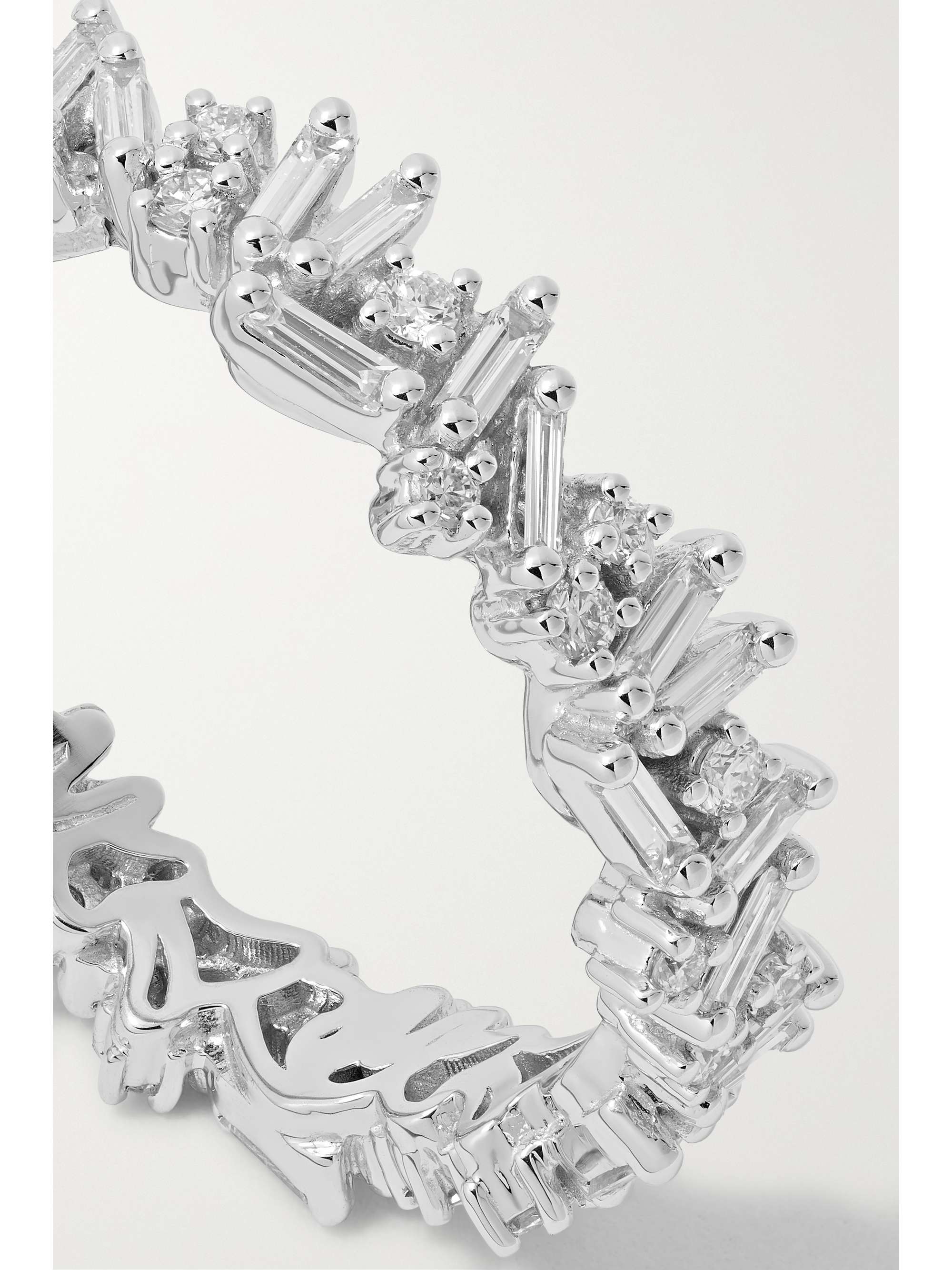 SUZANNE KALAN Icon Eternity 18-karat white gold diamond ring
