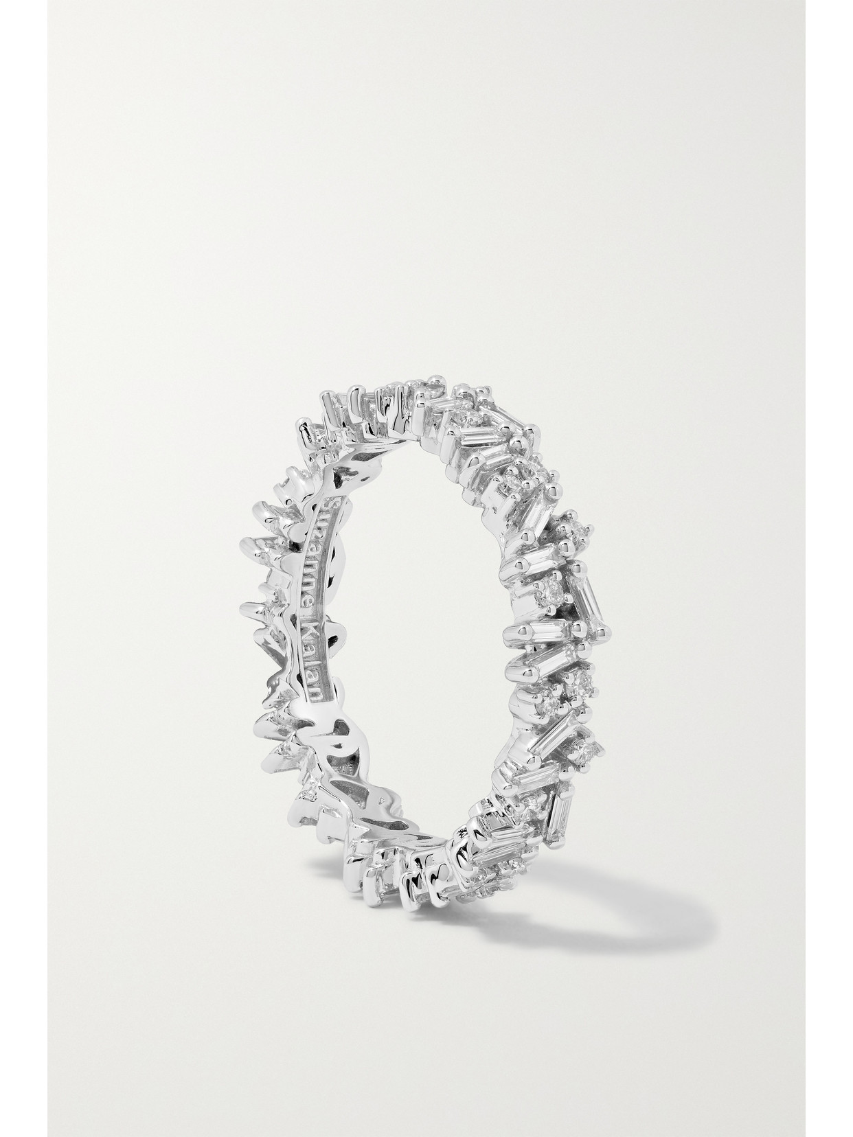 Suzanne Kalan Icon Eternity 18-karat White Gold Diamond Ring In Gold