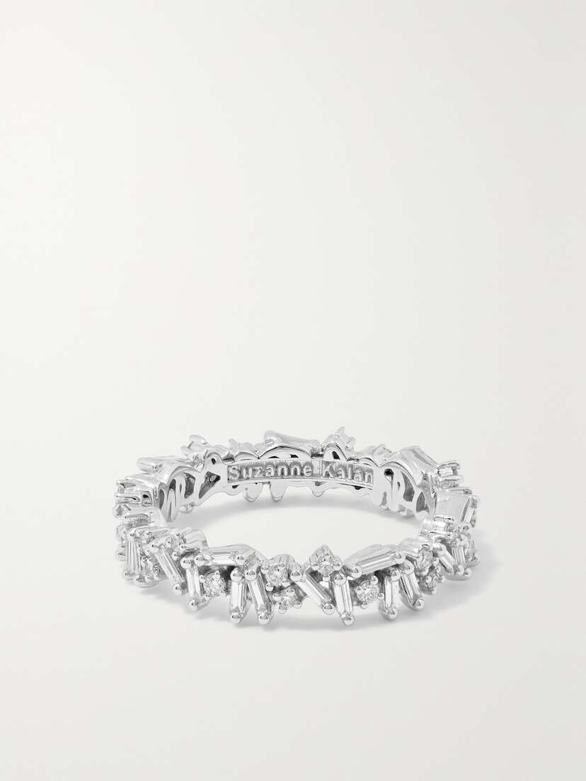 Suzanne Kalan Icon Eternity 18-karat White Gold Diamond Ring