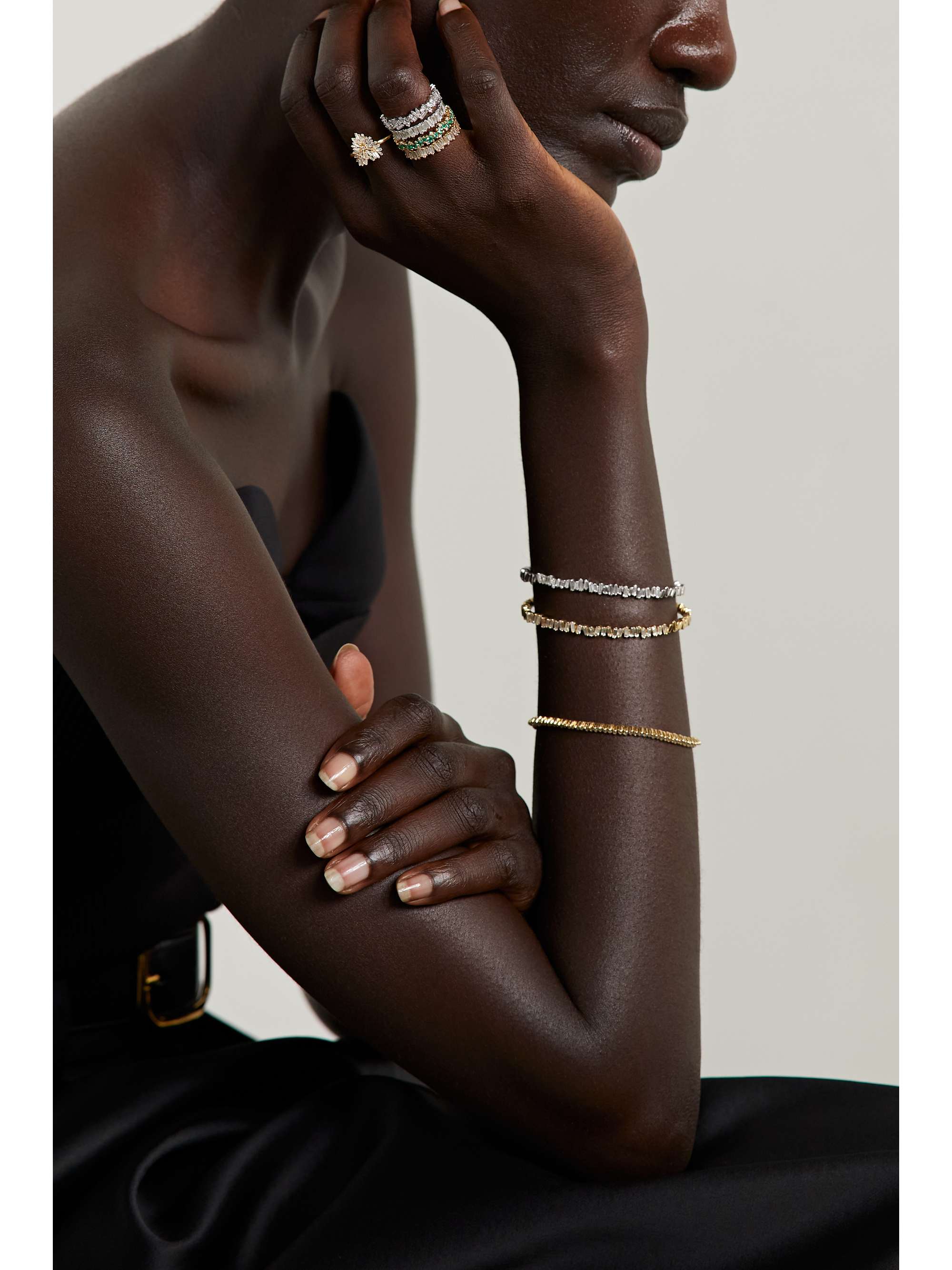 SUZANNE KALAN Ring aus 18 Karat Gold mit Diamanten