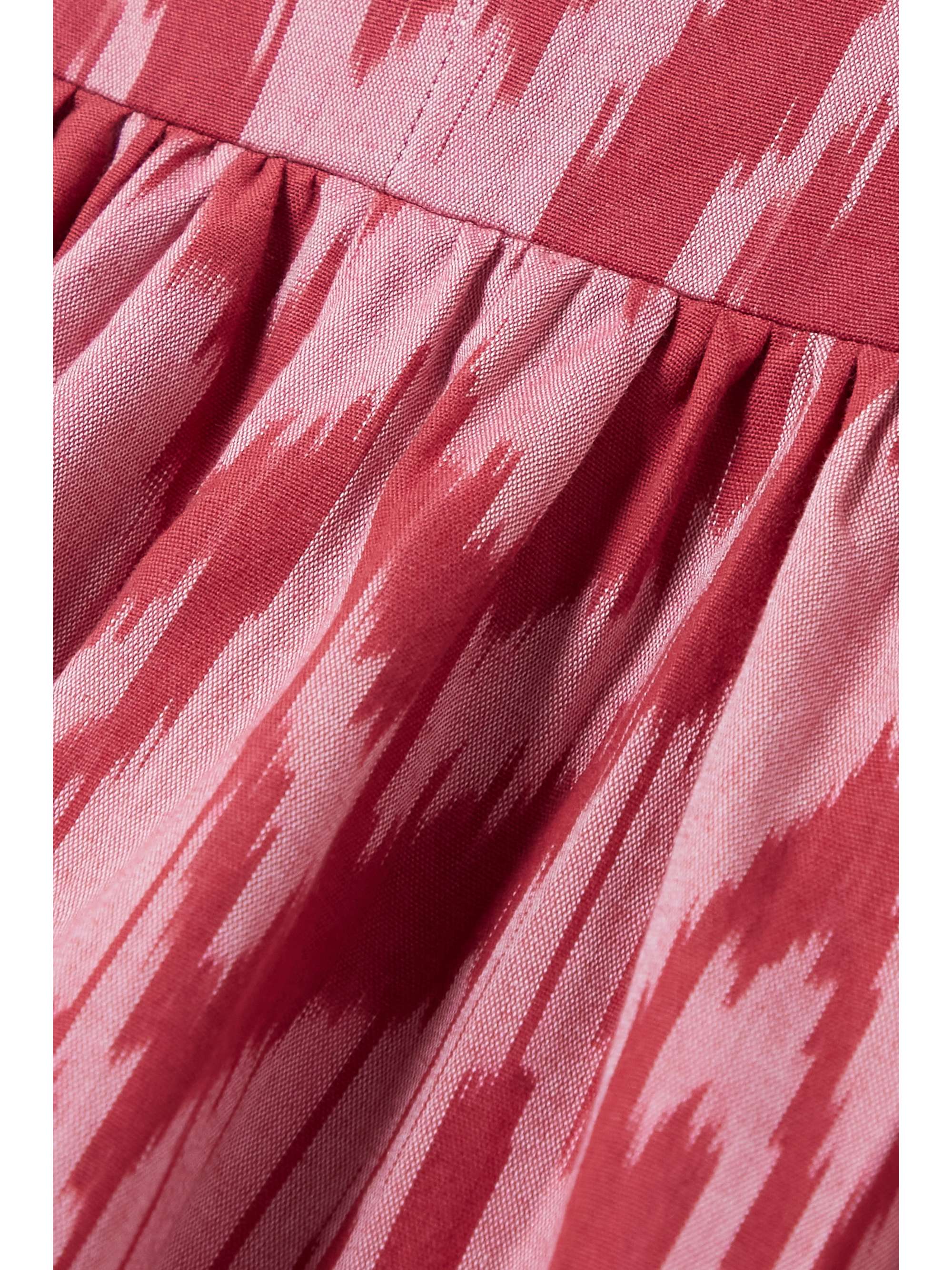 EMPORIO SIRENUSE + NET SUSTAIN Johanna strapless cotton-jacquard midi dress