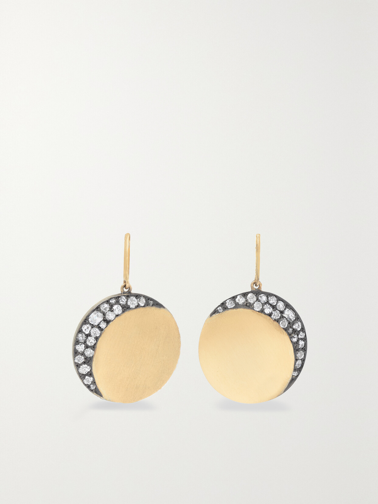 Fred Leighton Collection 18-karat Gold Diamond Earrings