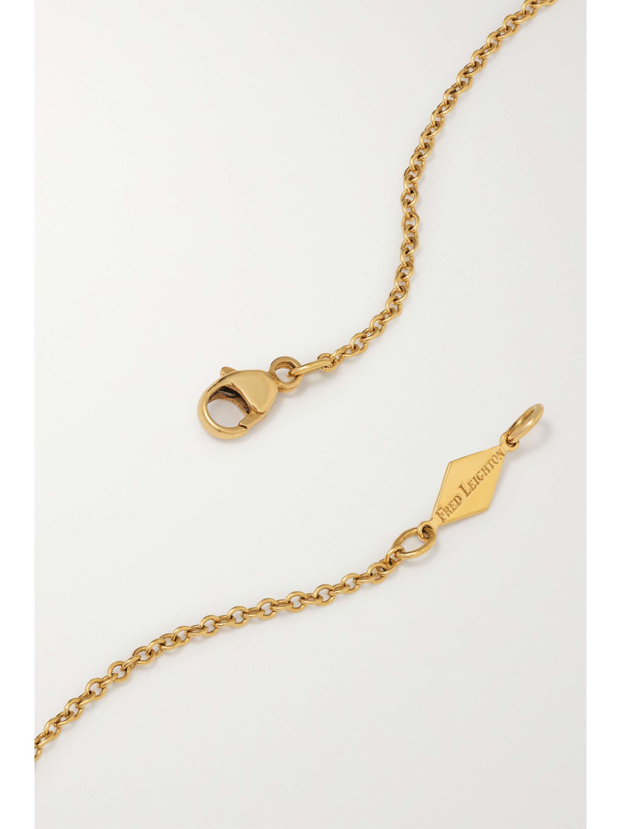 FRED LEIGHTON Collection 18K 黄金、纯银、钻石项链