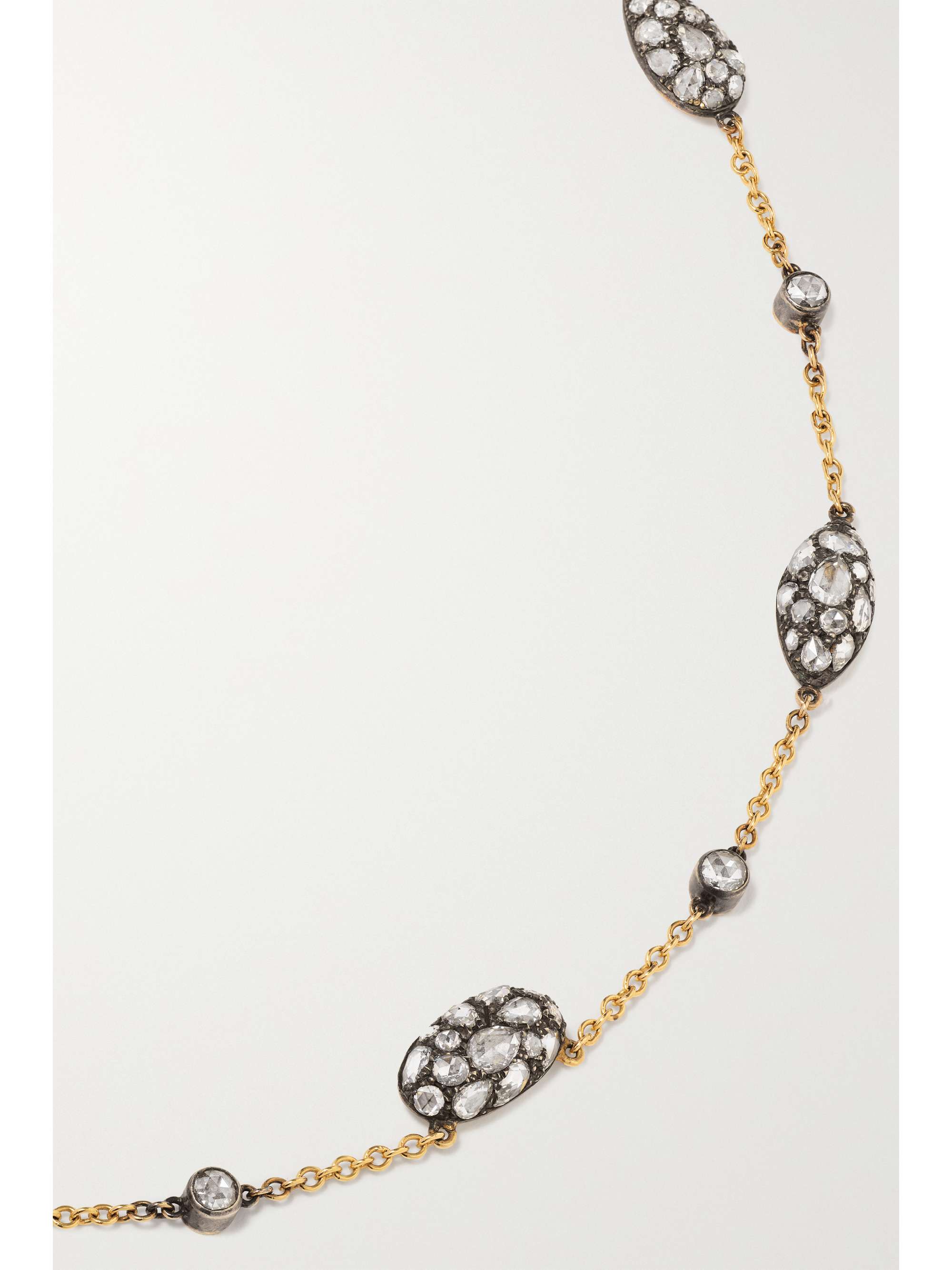 FRED LEIGHTON Collection 18K 黄金、纯银、钻石项链